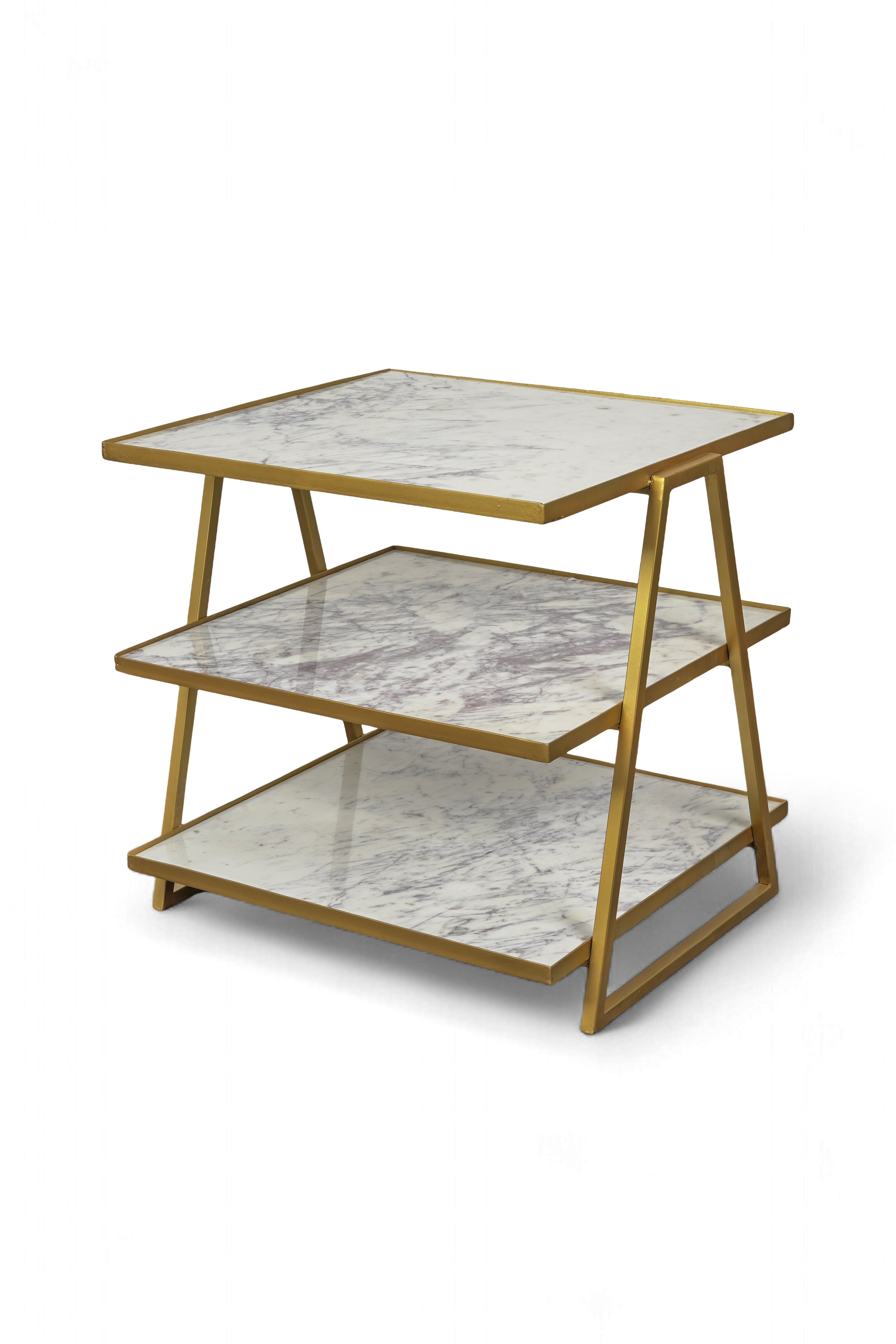 Marble & Gold Metal Shelve