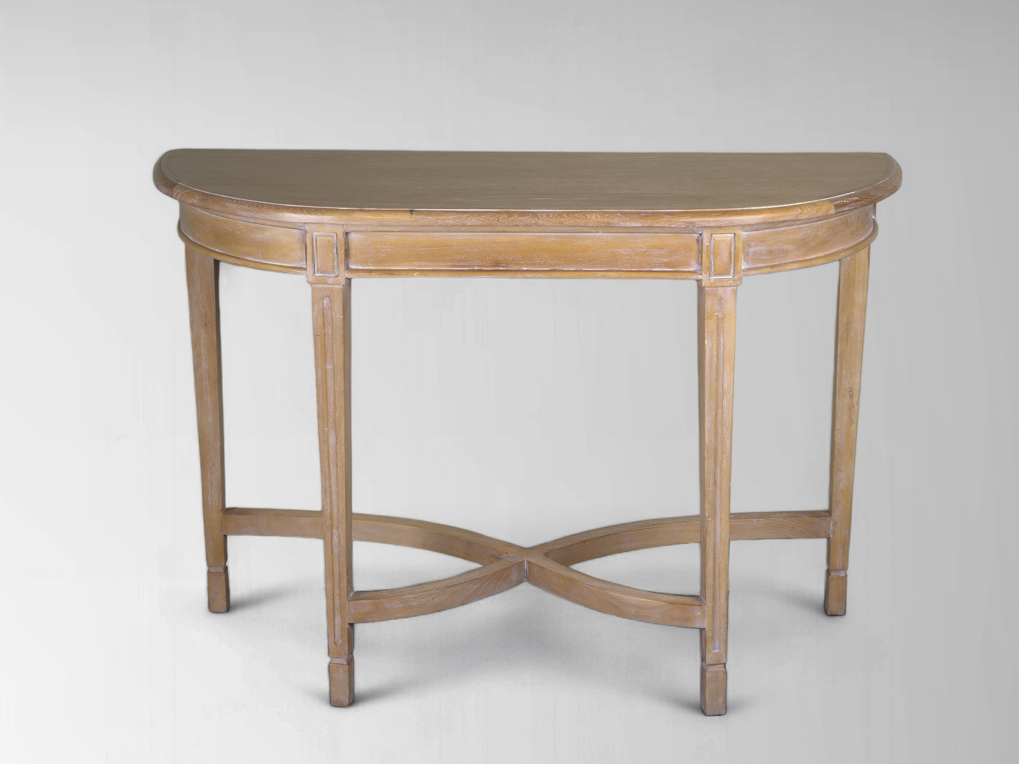 Gustavian Crescent Console Table