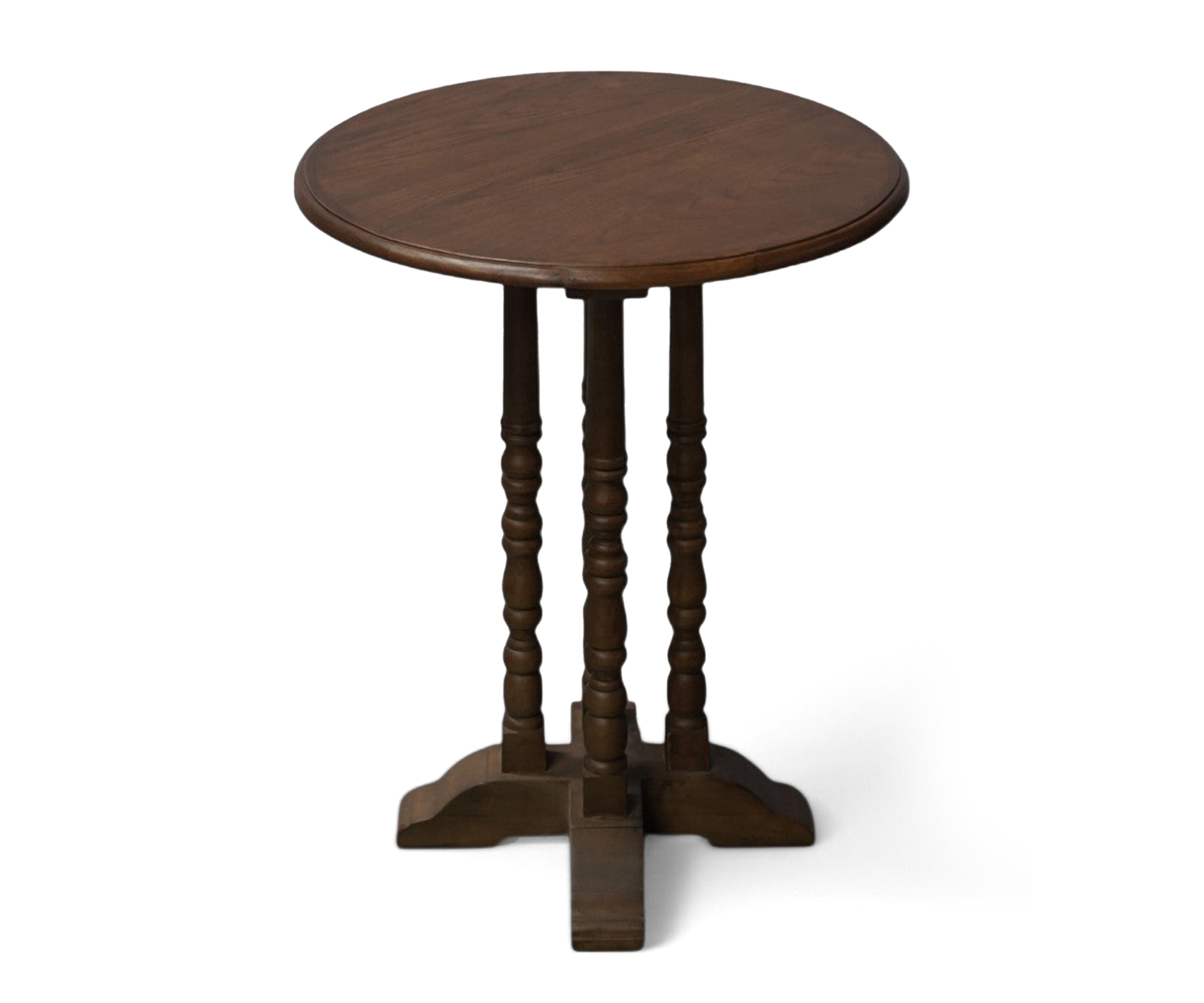 Tri spindle side table