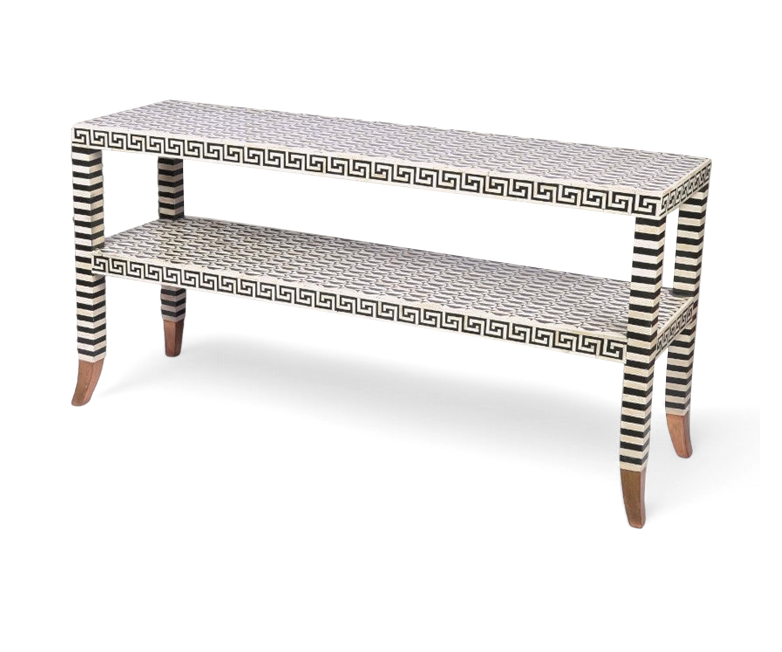 Bone Inlay Console Table