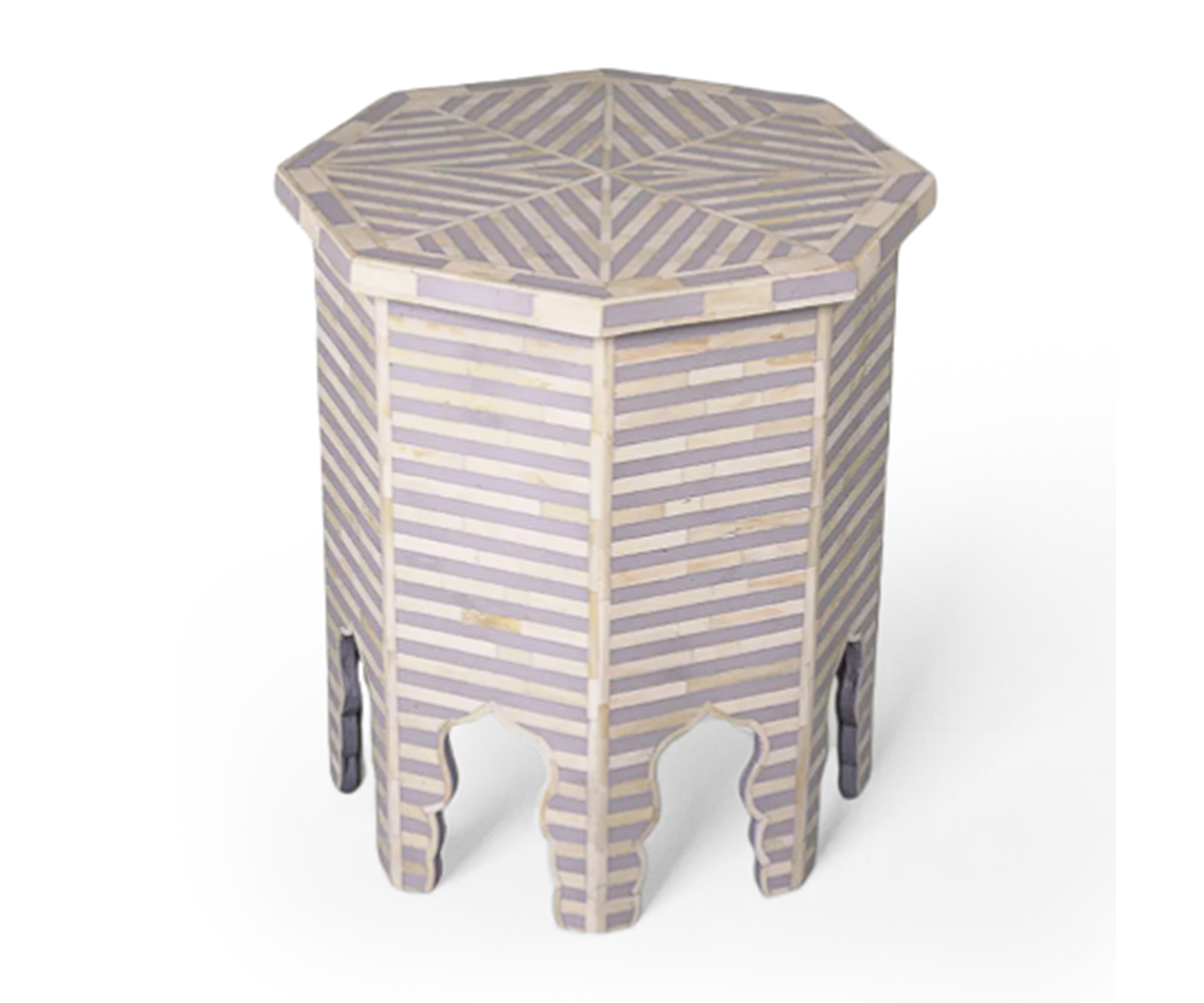 Bone Inlay Side Table