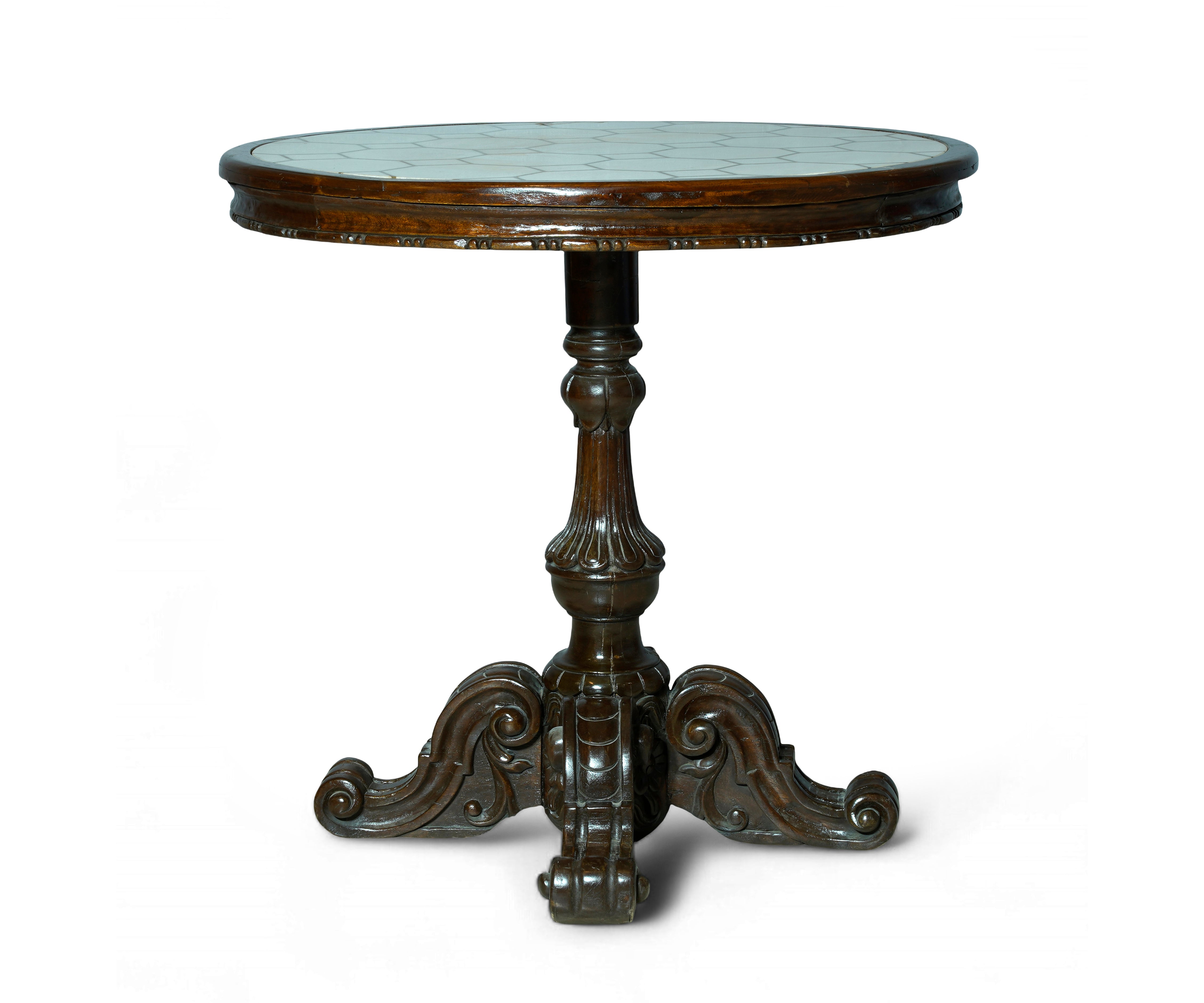 French Hand Carved Occasional Table