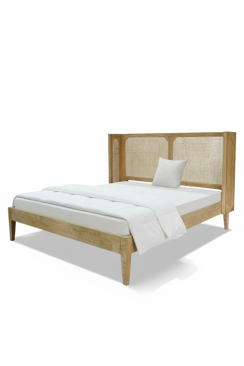 Soren Cane Panel Bed