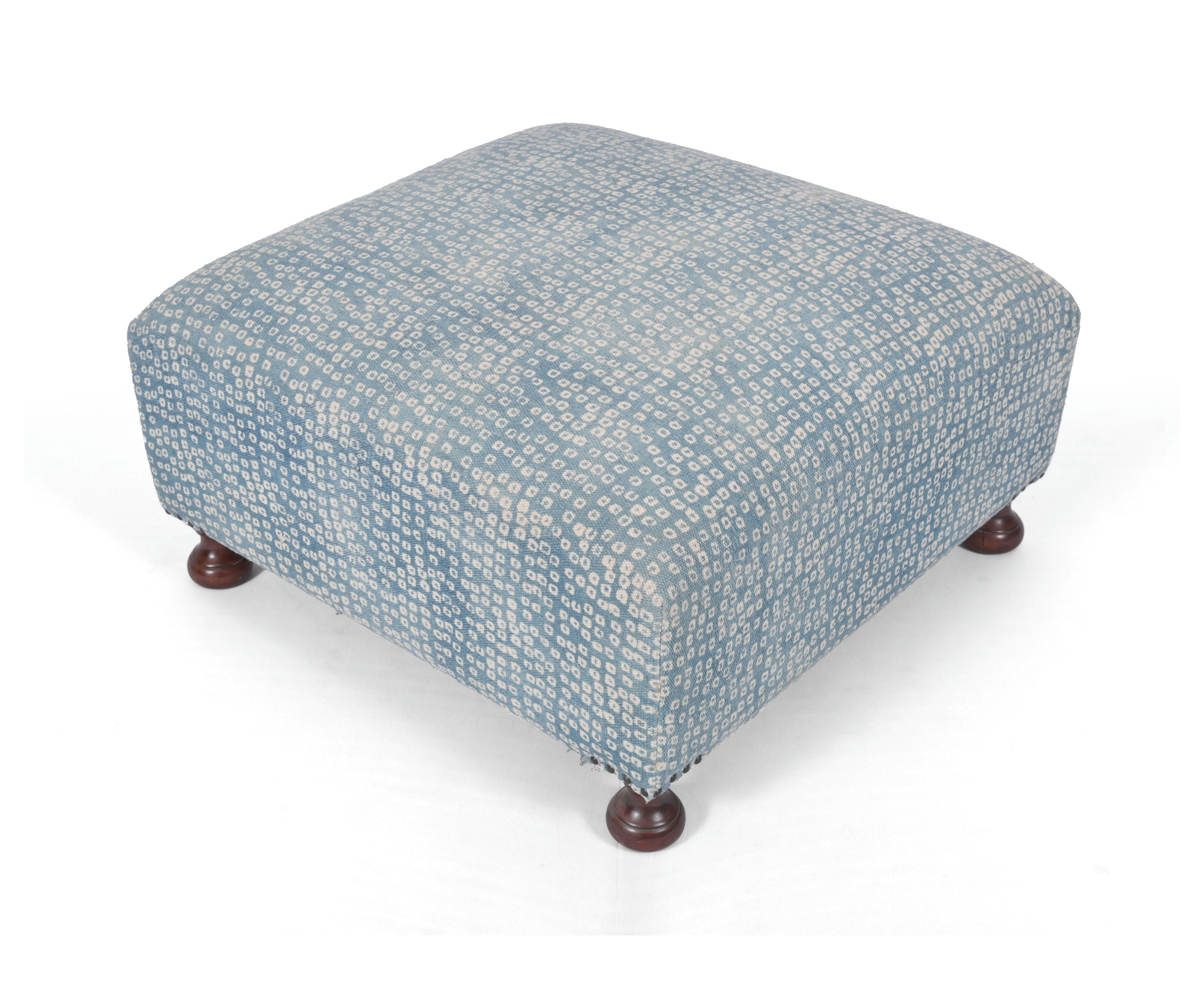 Dhurrie Upholstery Ottoman
