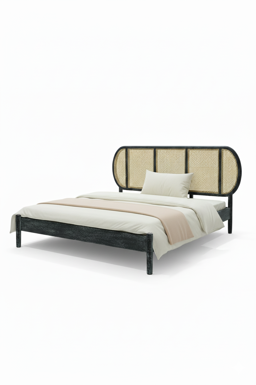 Monroe Rattan Bed