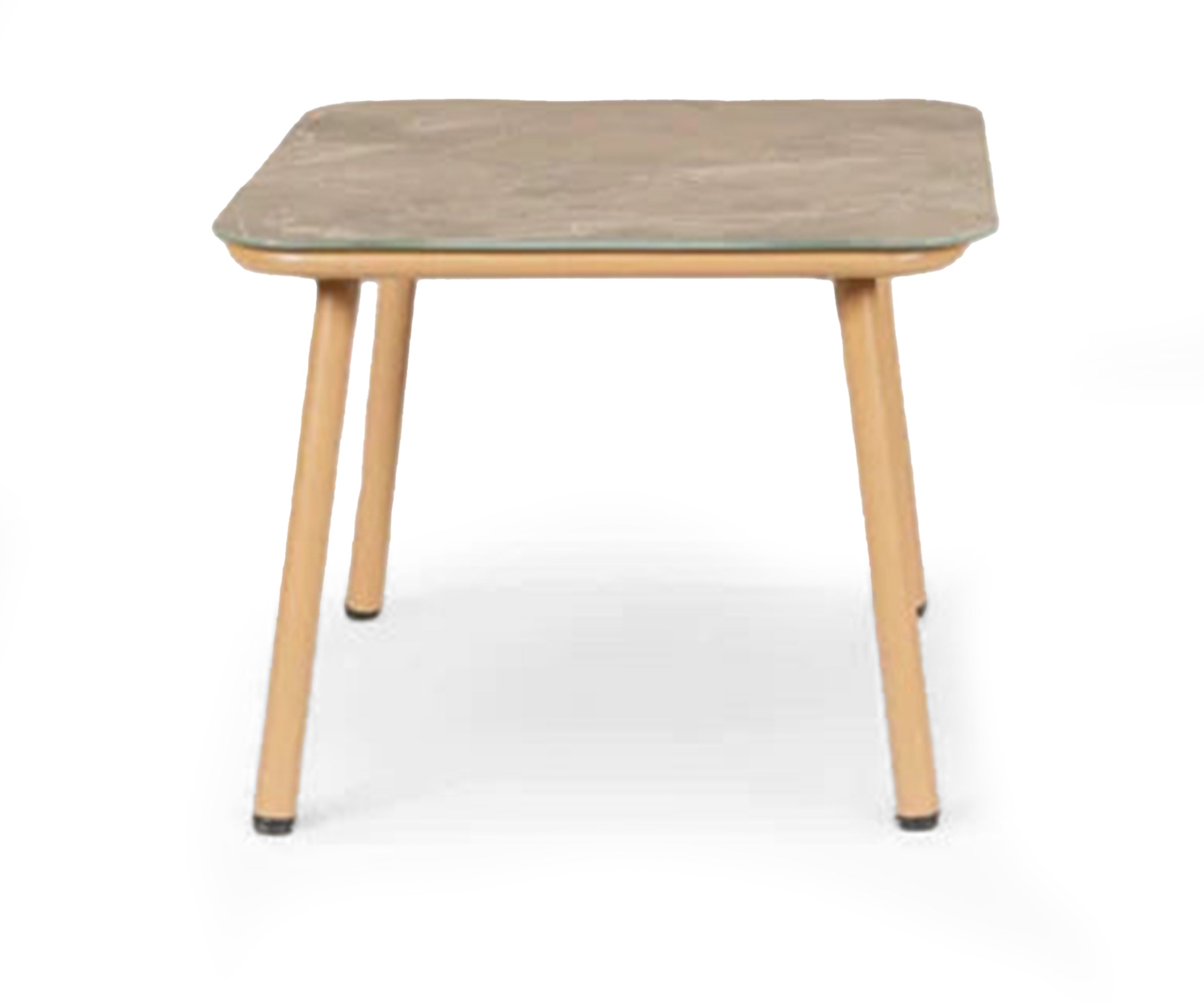 Curved Edge Brown Wooden Table