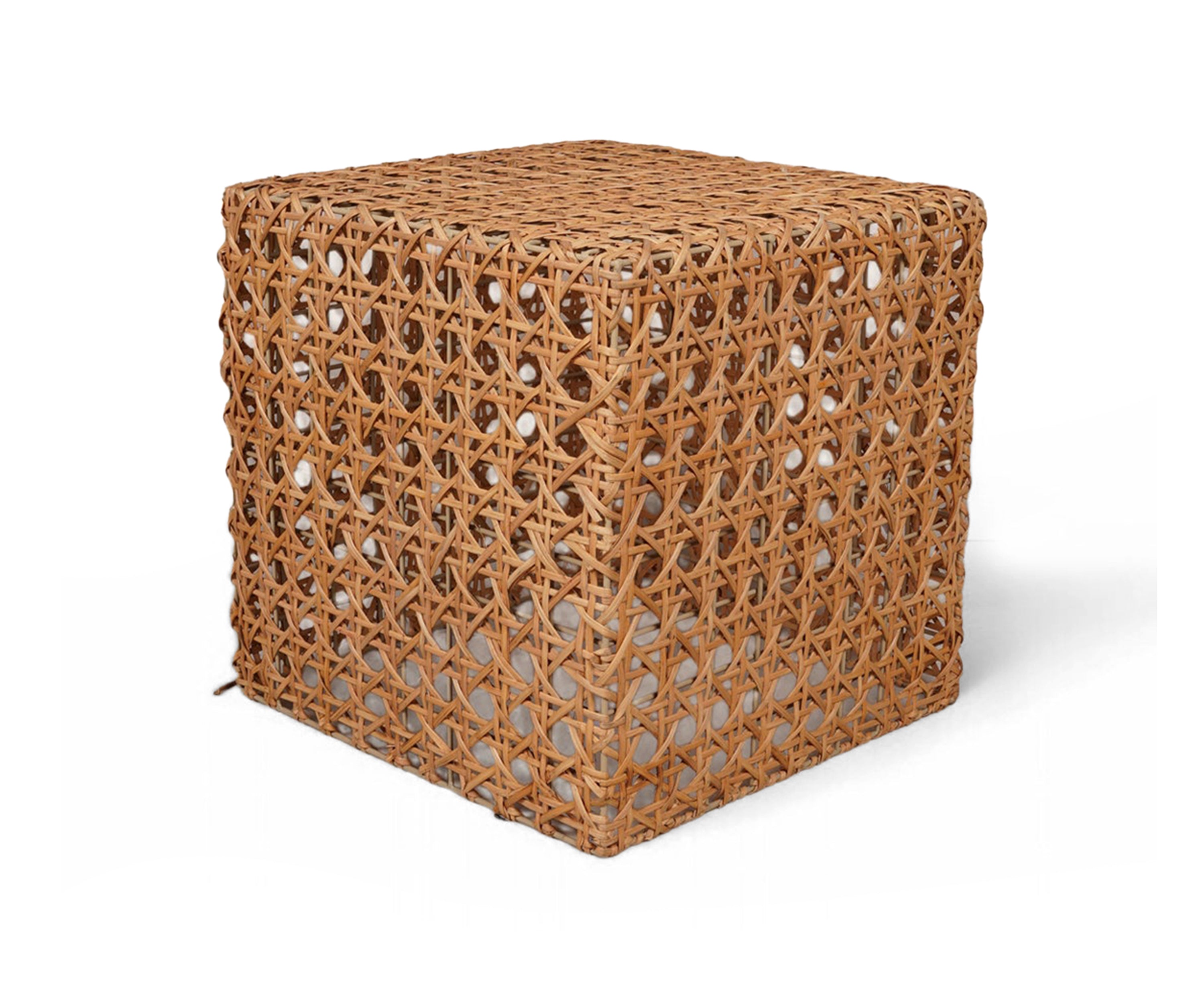 The Woven cane side table