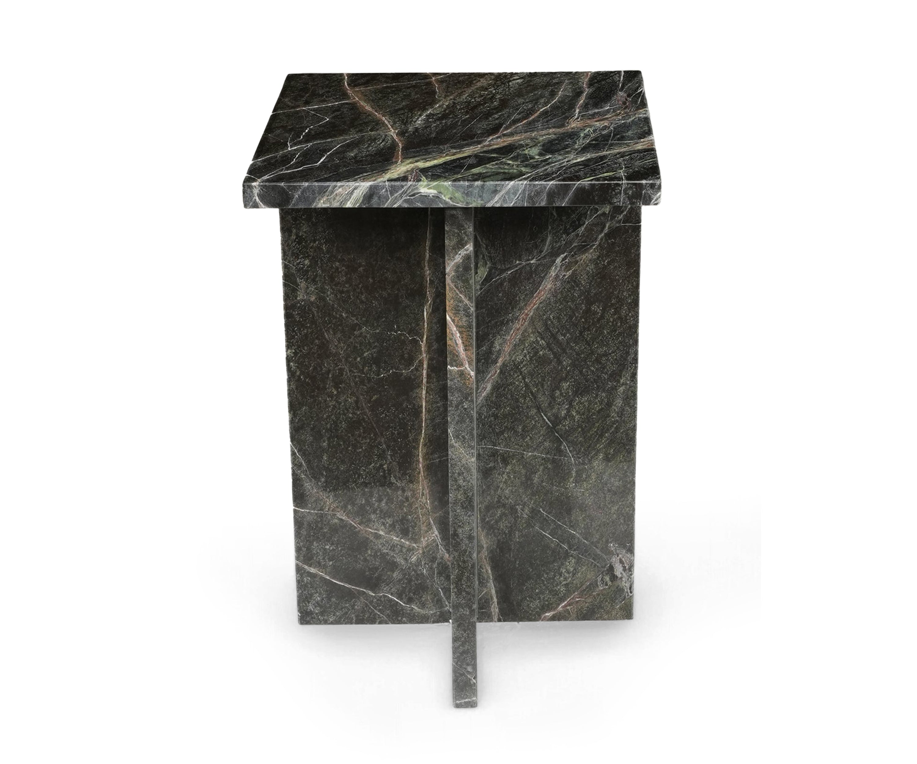 Modern Black Marble Accent Table