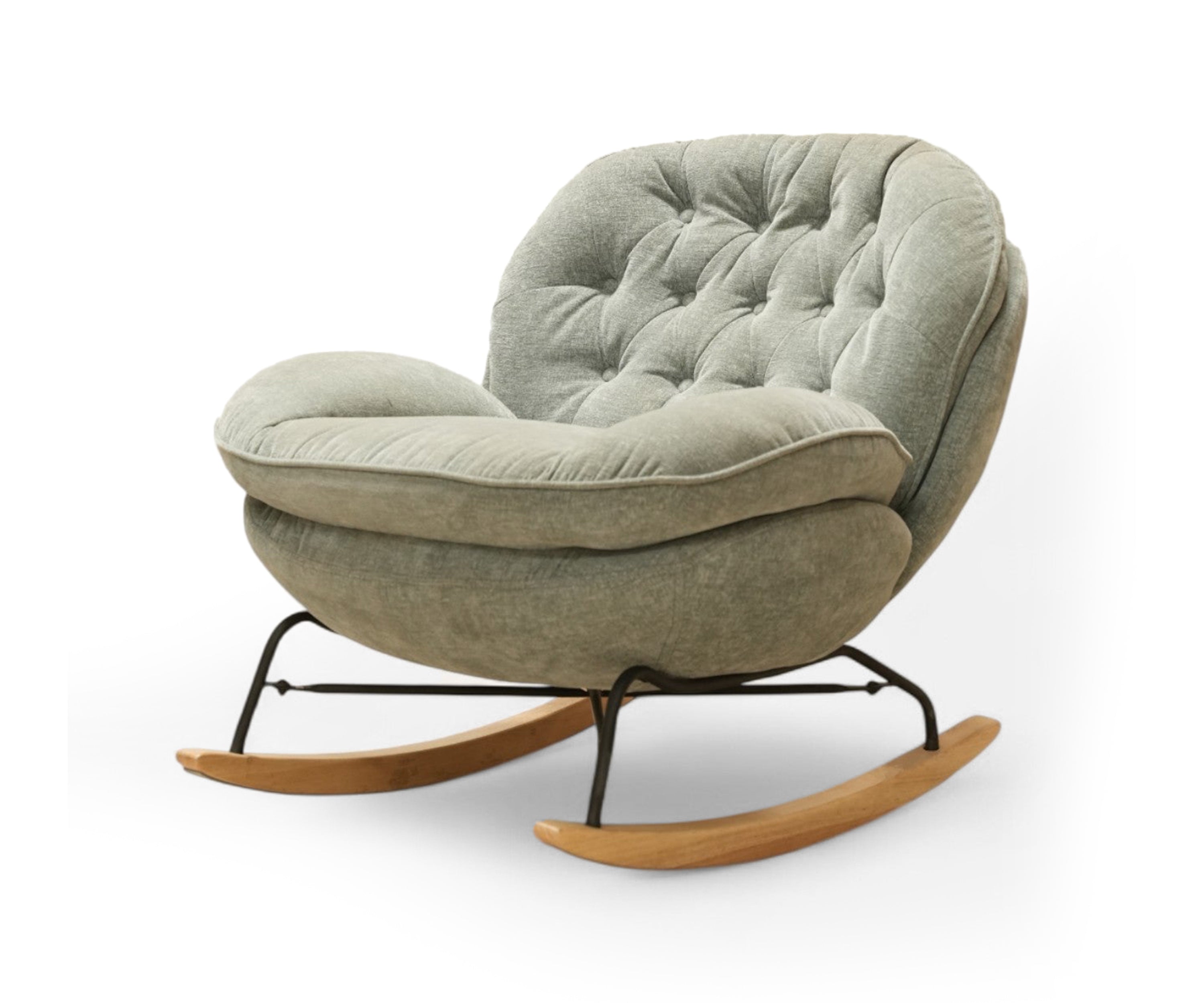 Modern Upholstered Rocking Chair