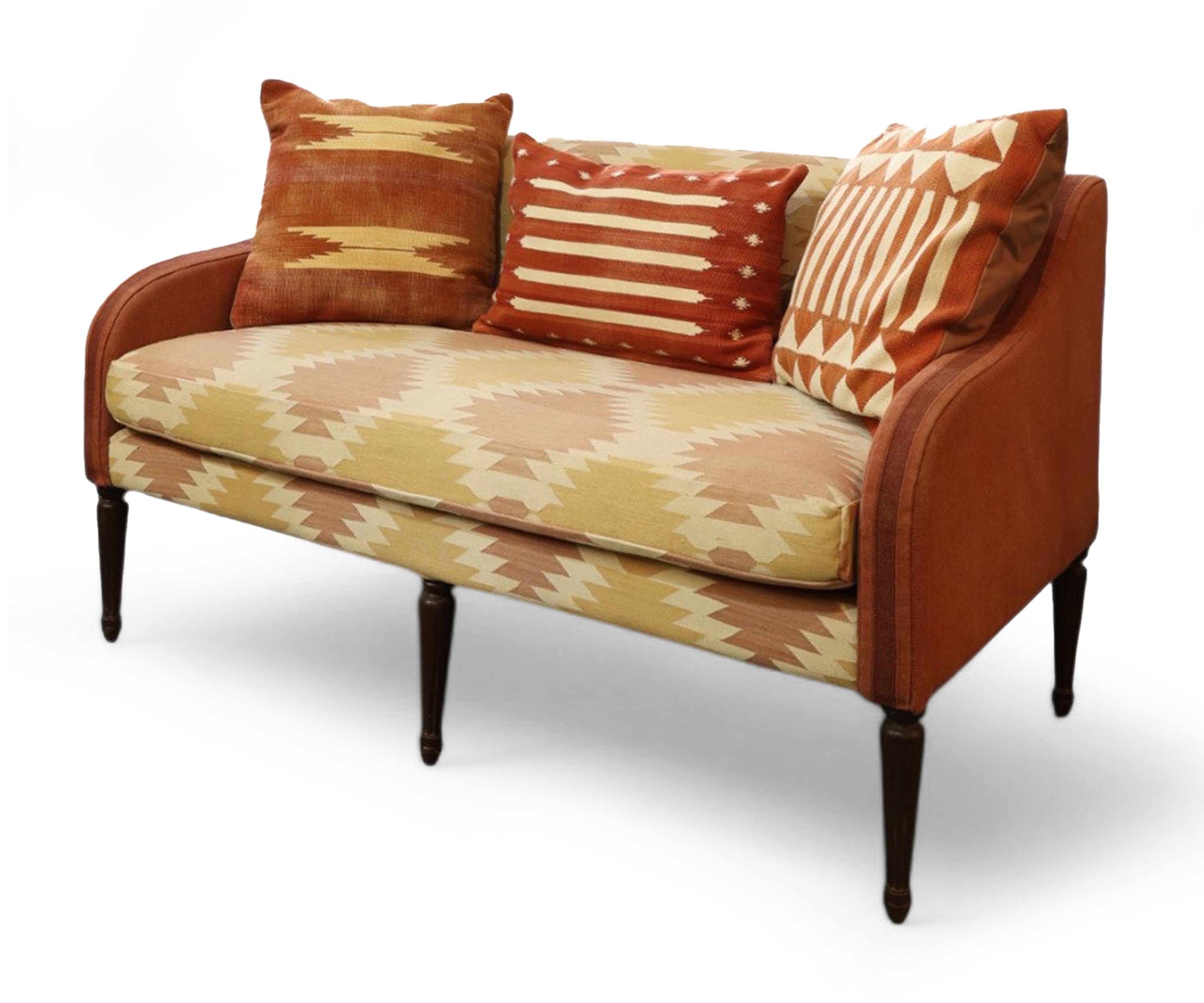 Two-Seater Sofa in Handwoven Dhurrie