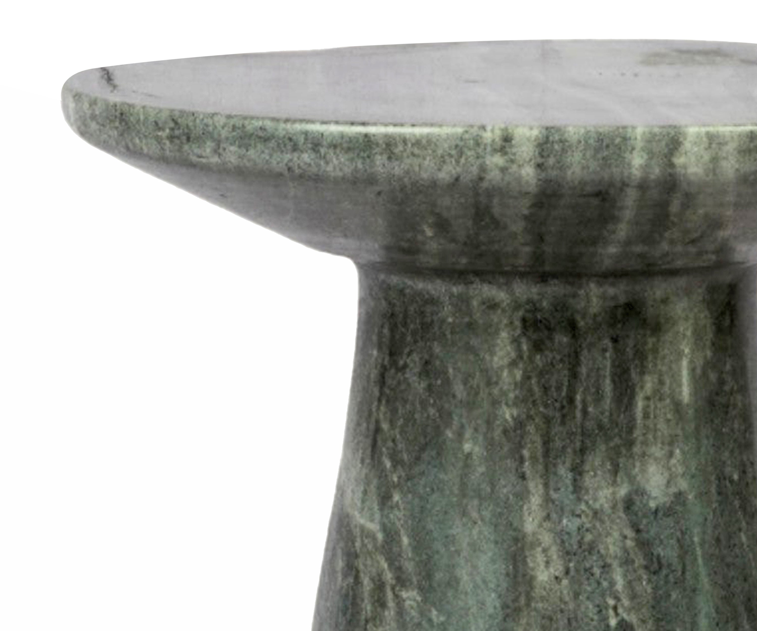 Hamilton Black Marble Round Side Table