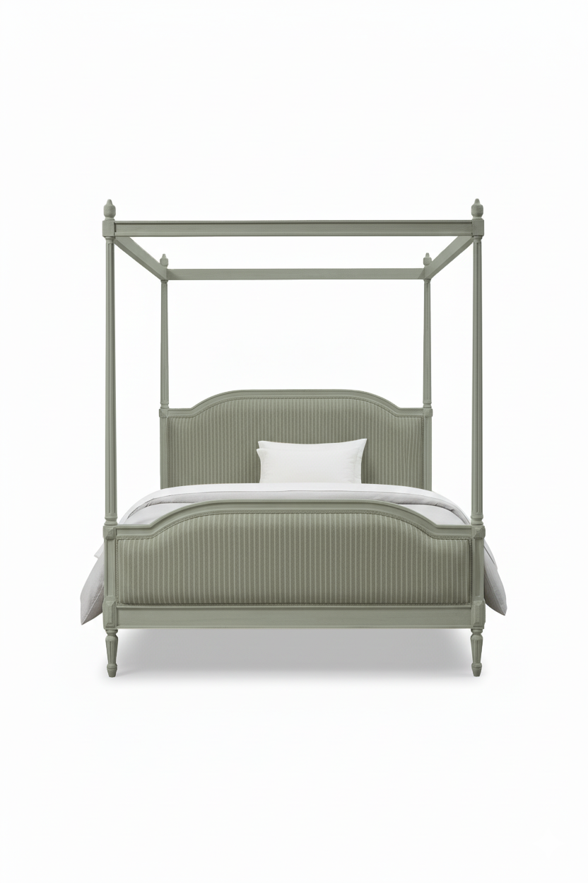 Amber Gustavian Canopy Bed