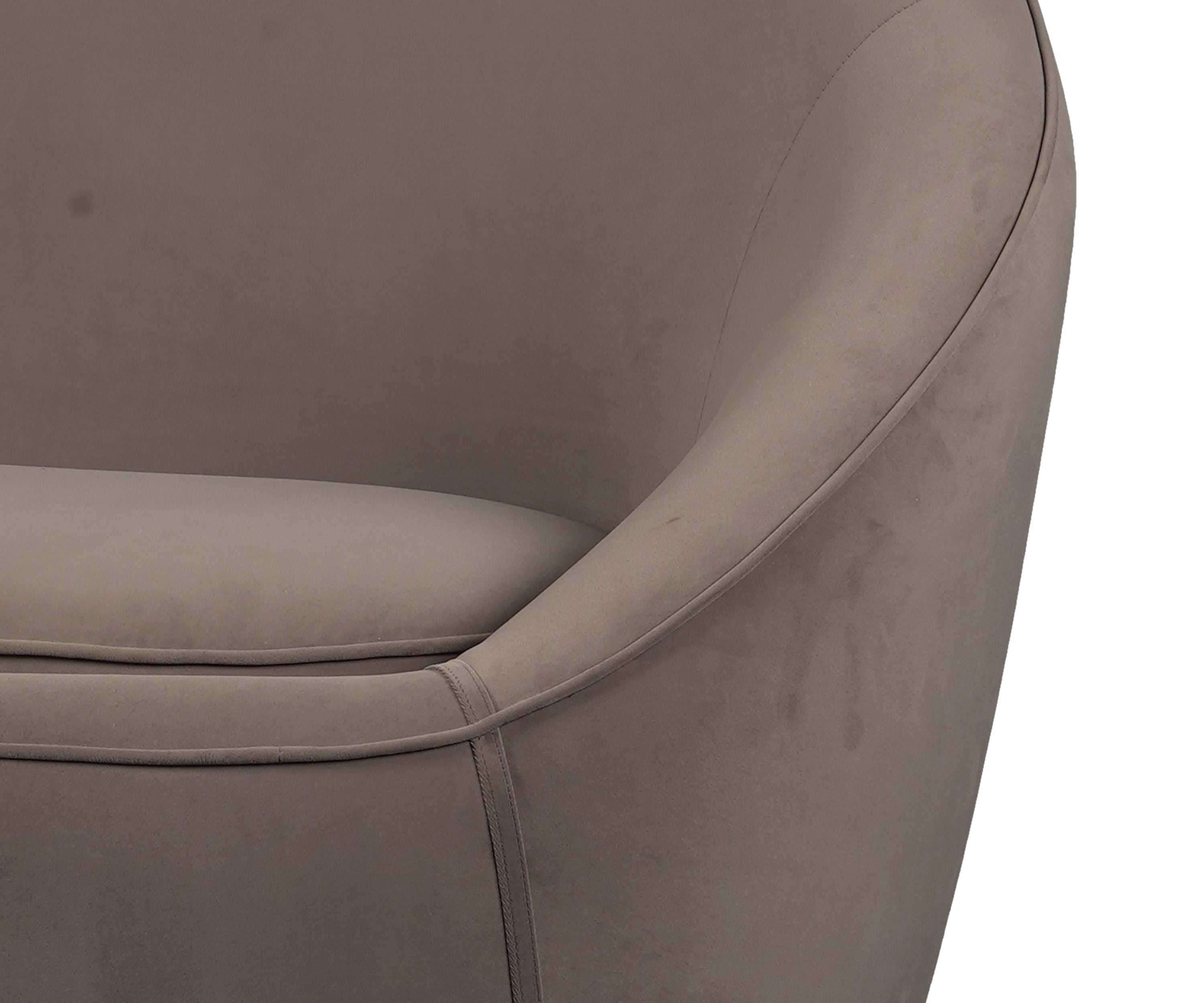 Velvet Opholstred Sofa