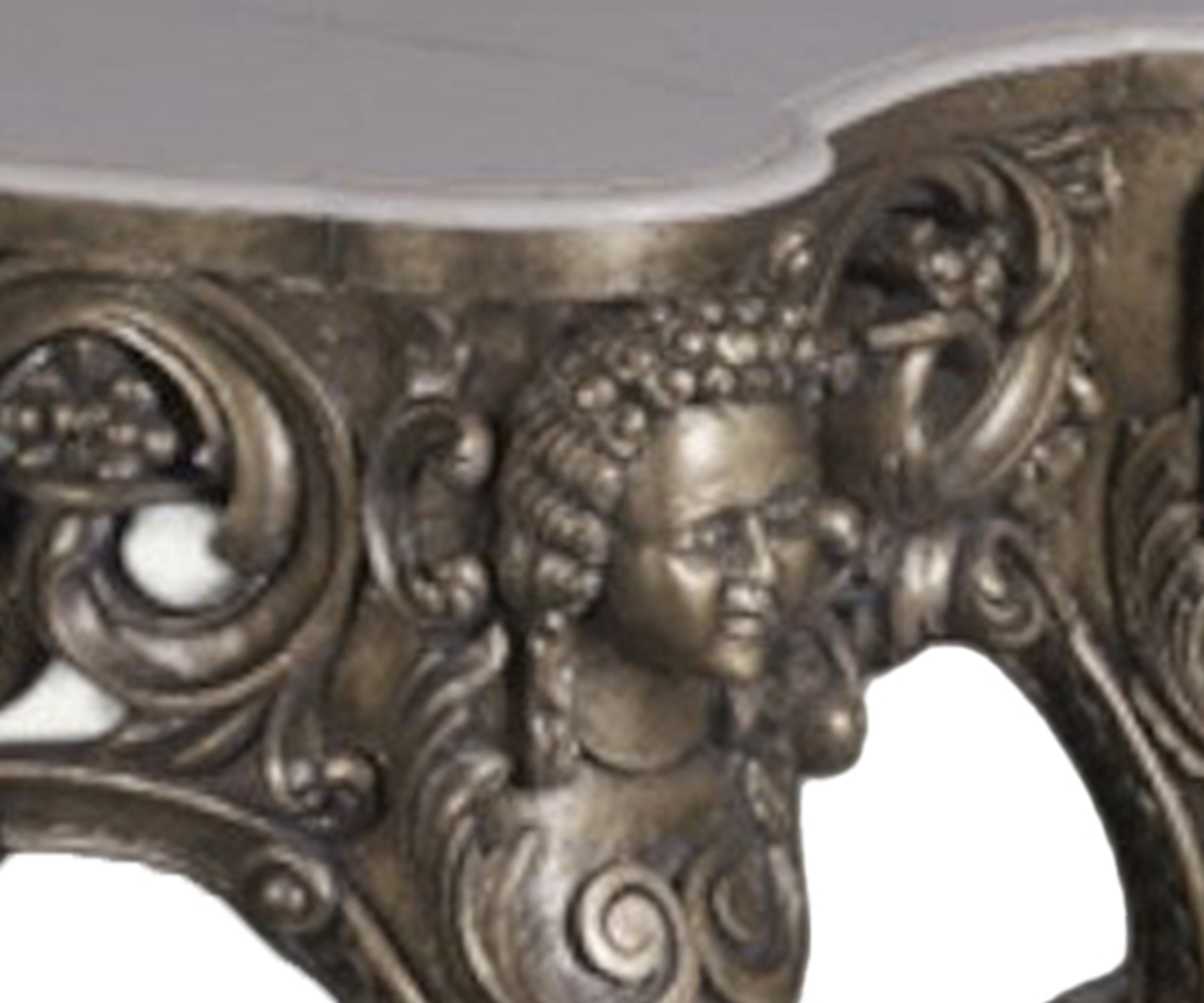 Gold Finish with Marble Top