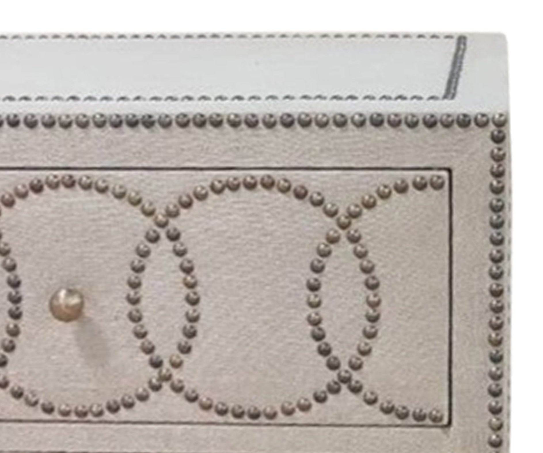 Linen Upholstred Chest of drawer