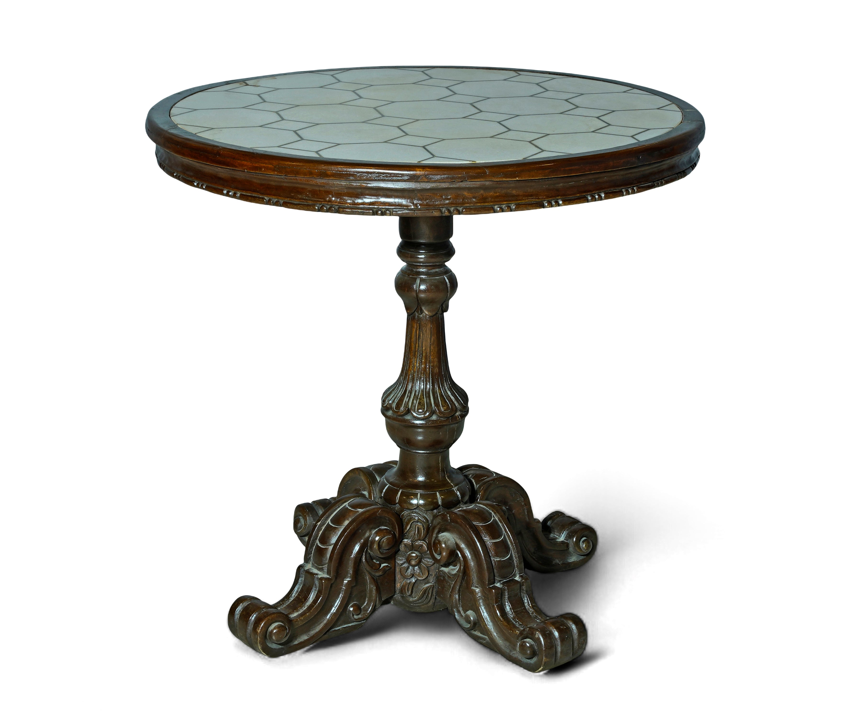 French Hand Carved Occasional Table