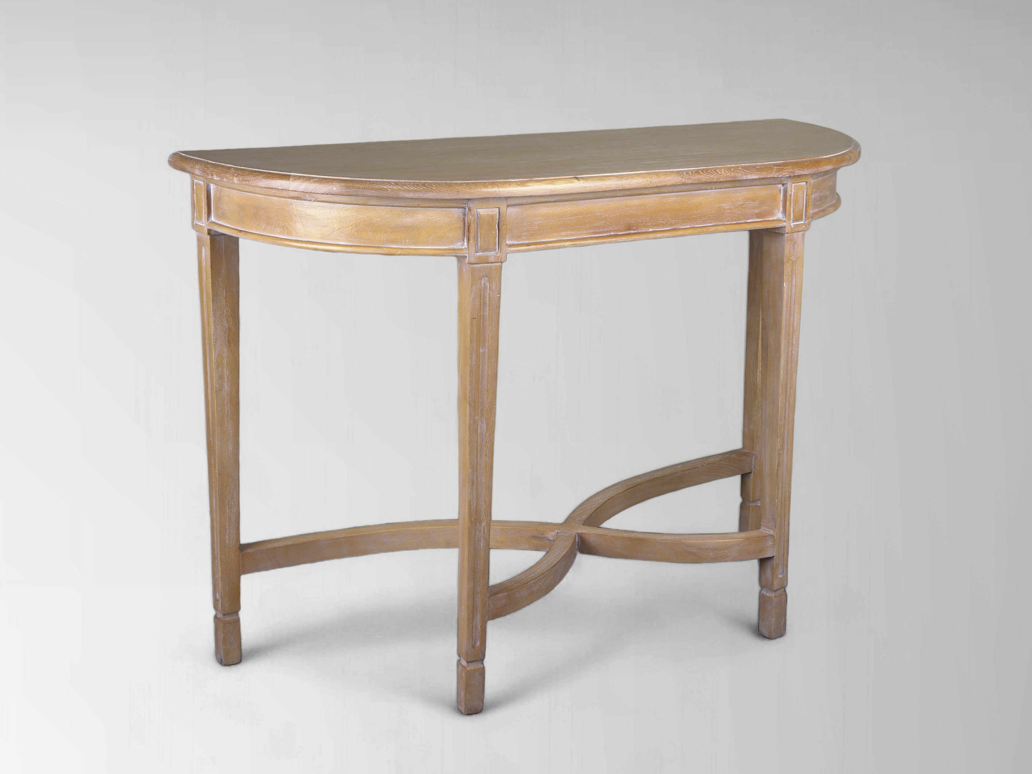 Gustavian Crescent Console Table