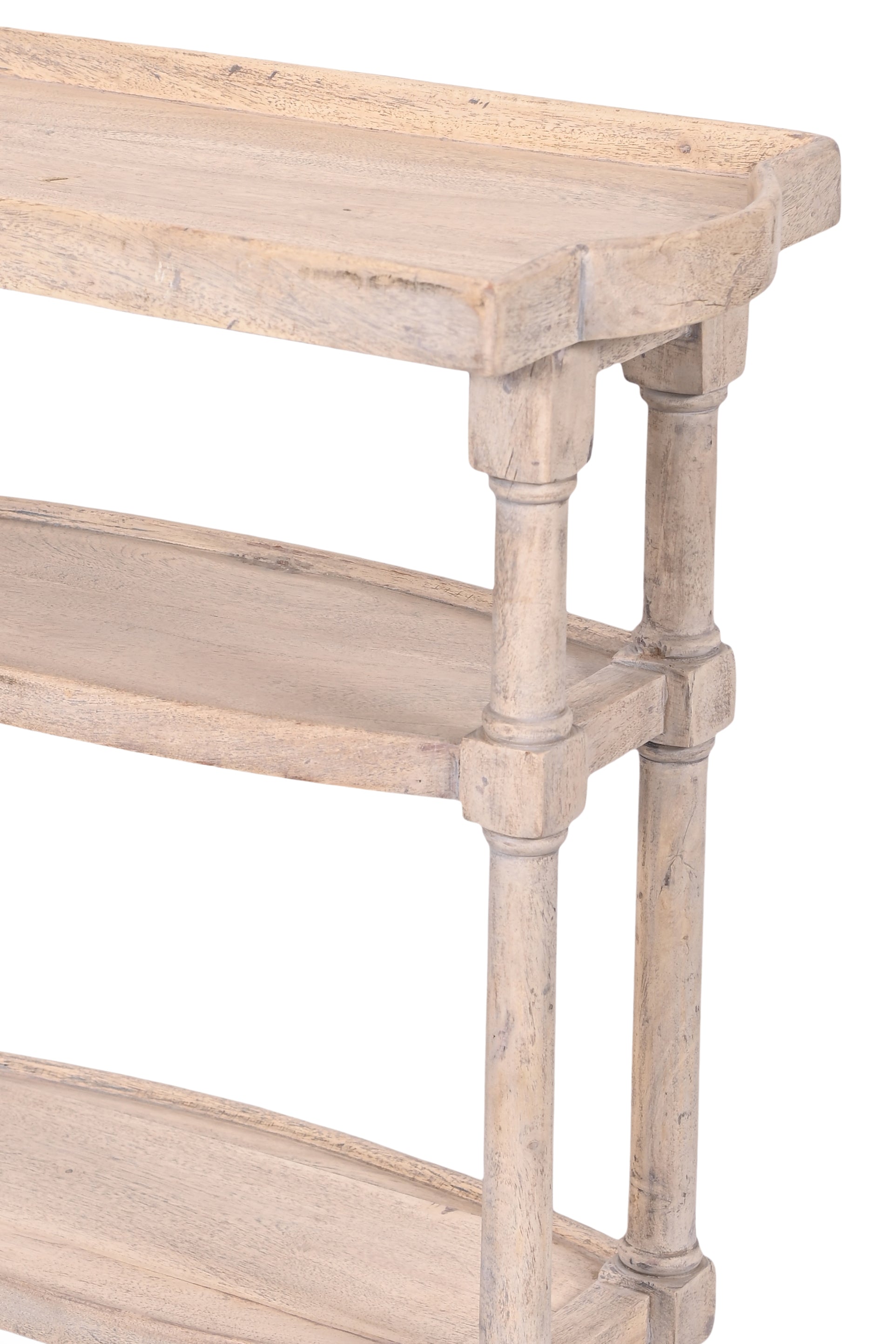 Wood 3-Tier Tray Top shelve