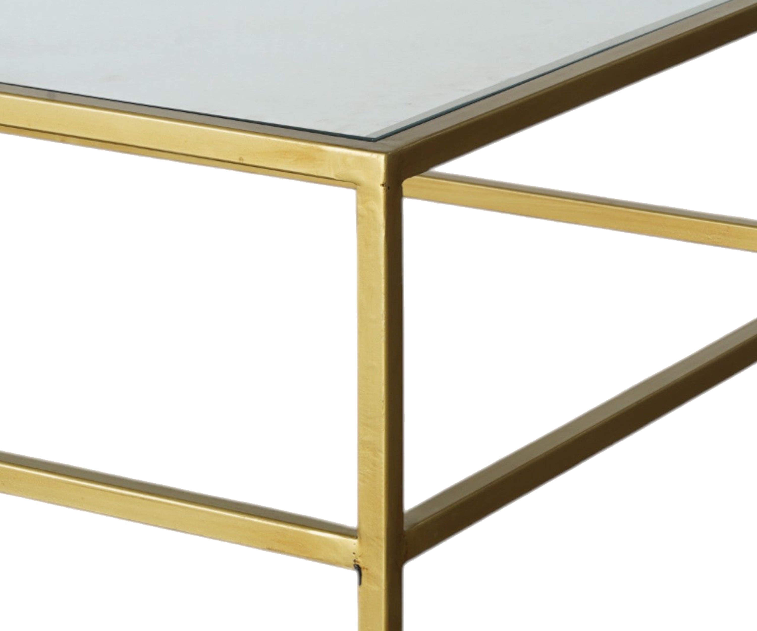 Metal With Glass Coffee Table