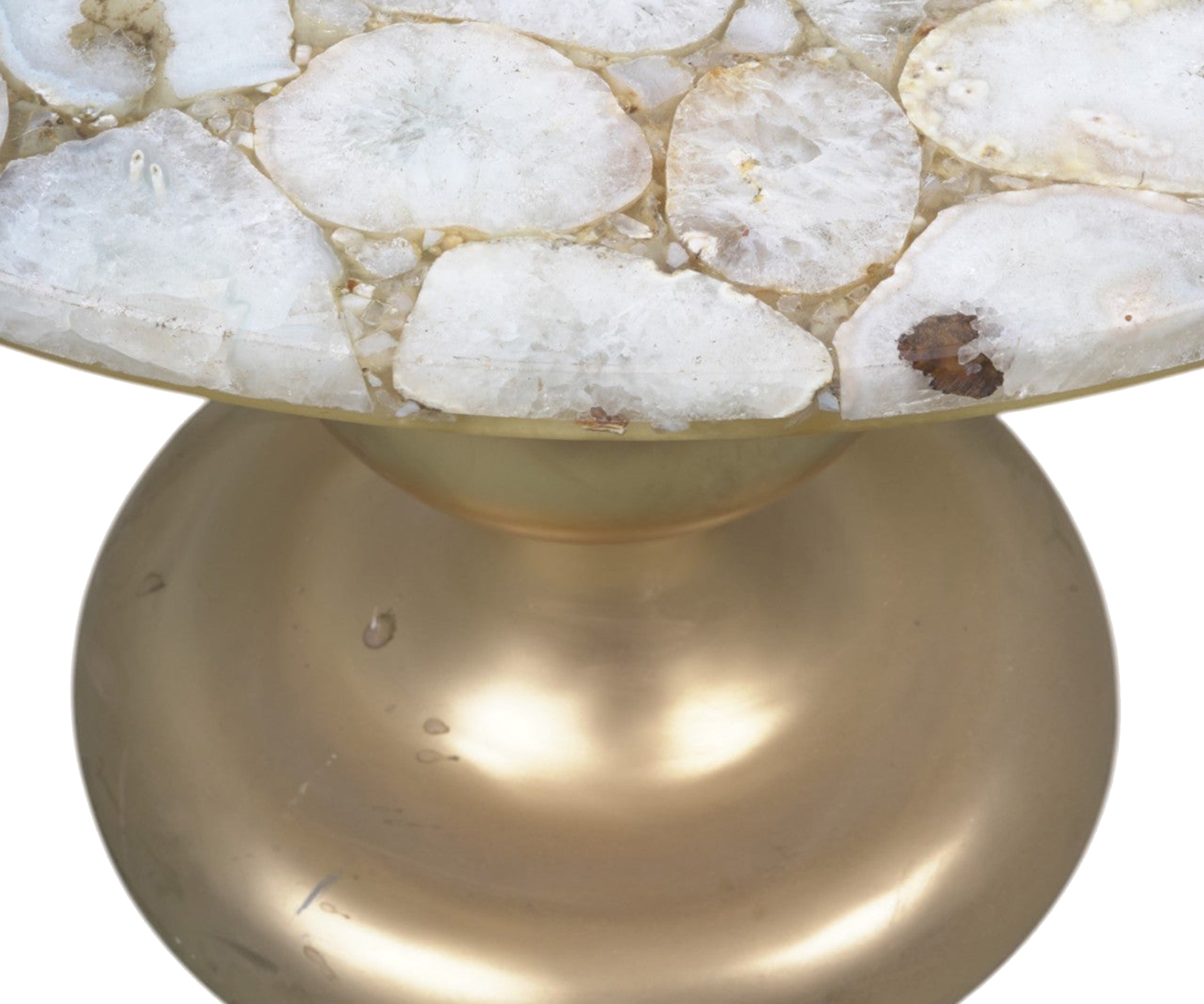 Marble top With Casted Leg Side Table