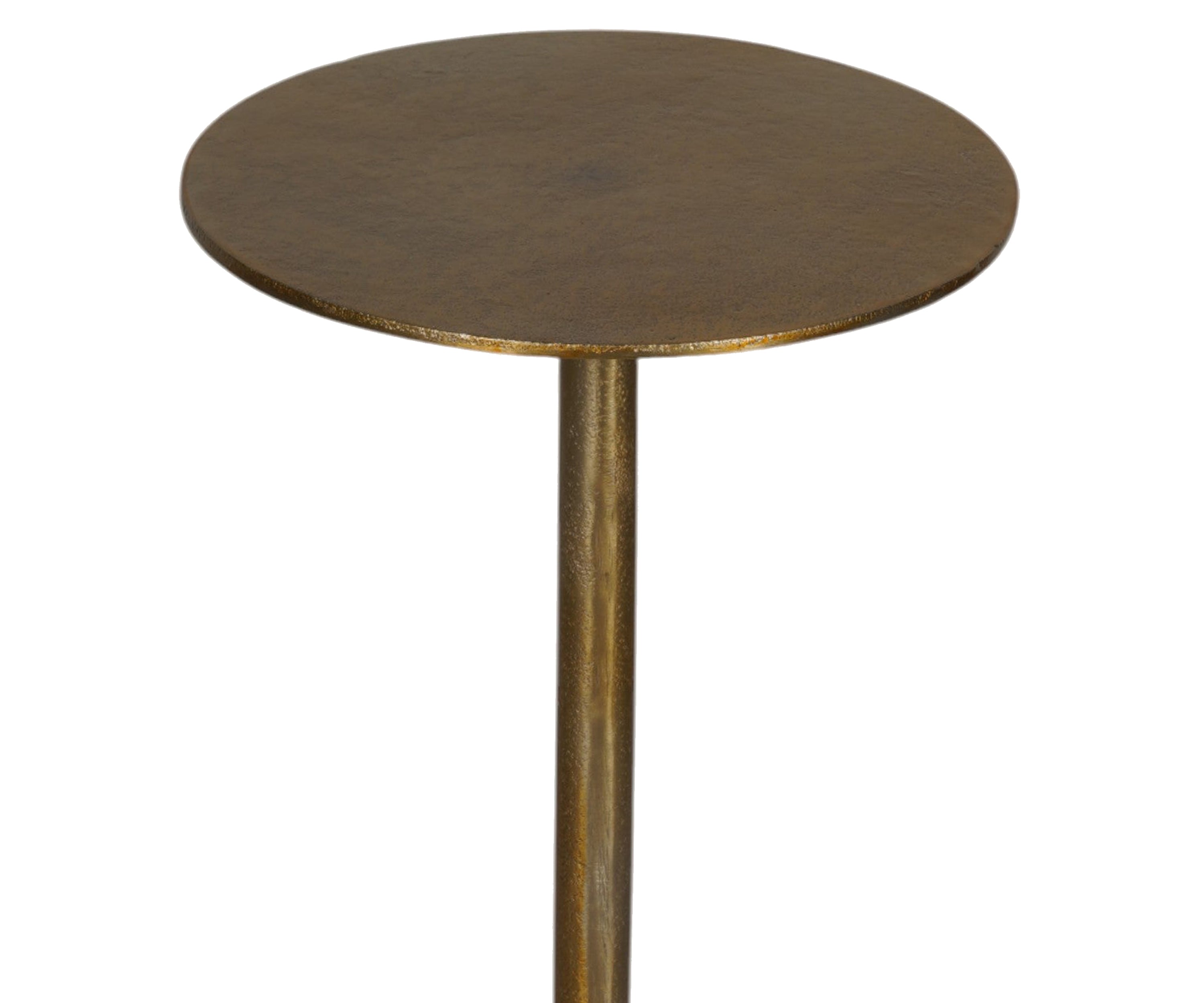Rounded Base Peg Table in Gold