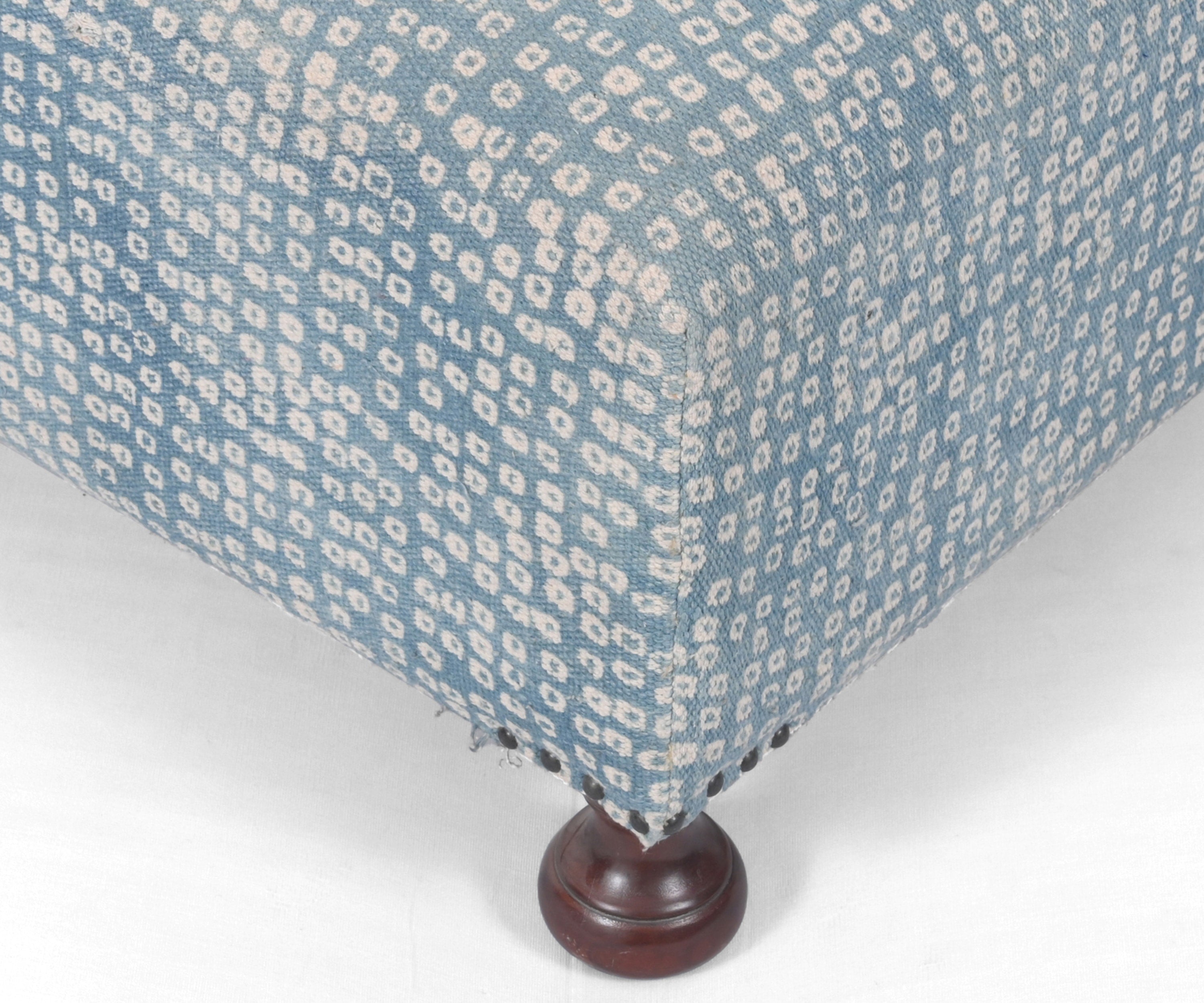 Dhurrie Upholstery Ottoman