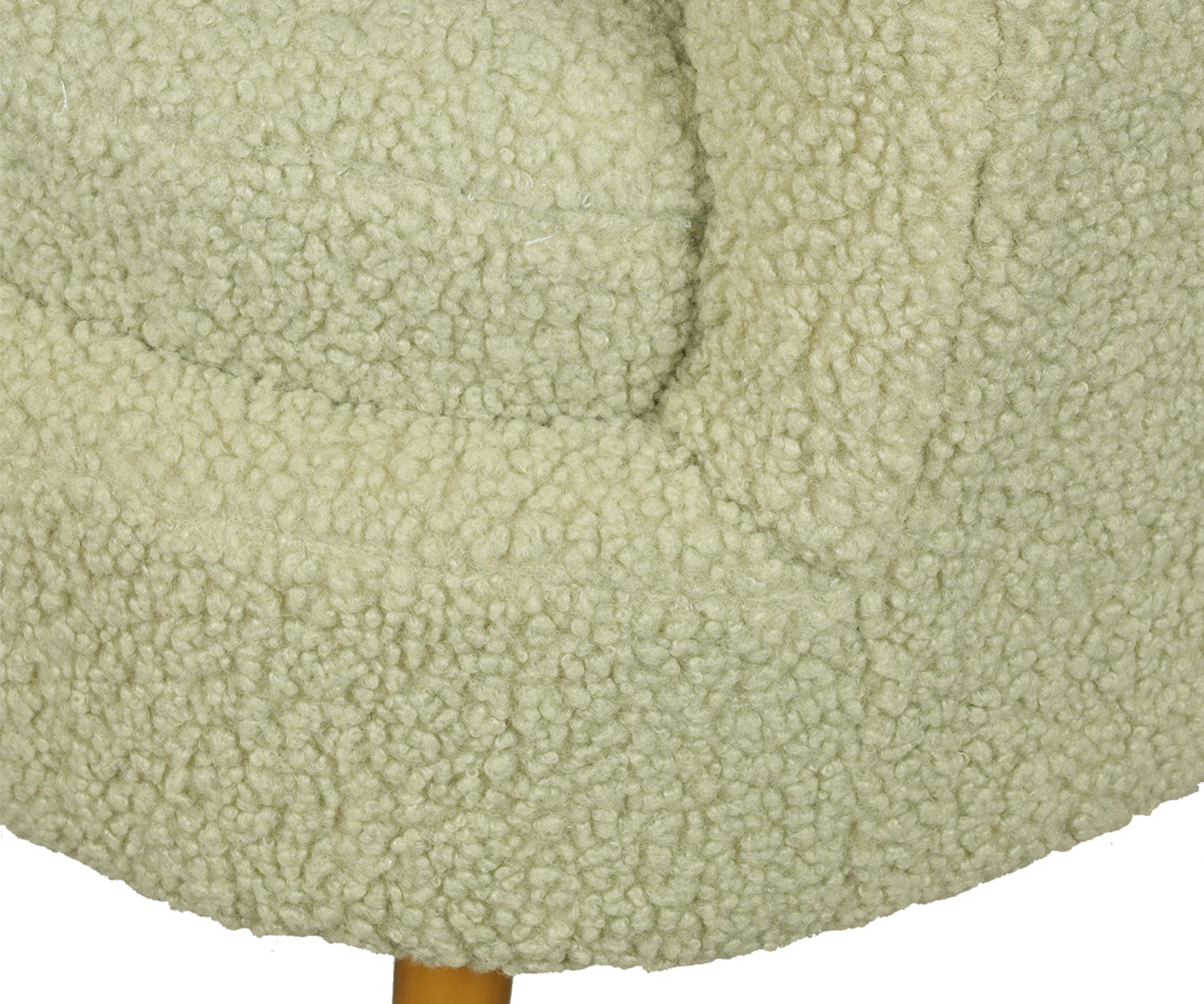 Scalloped Shell Accent Chair in Bouclé