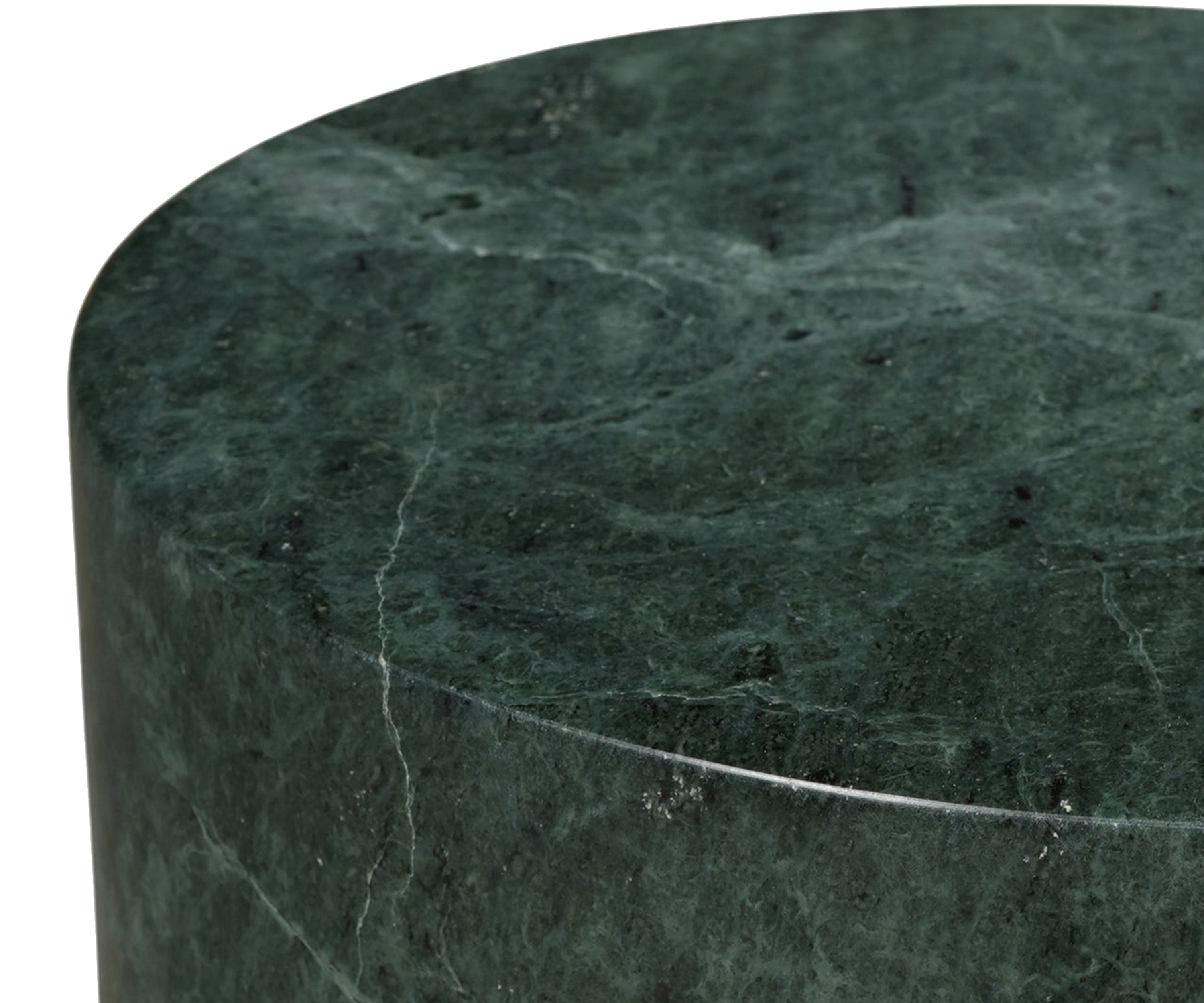 Sculptural Green Marble Accent Table