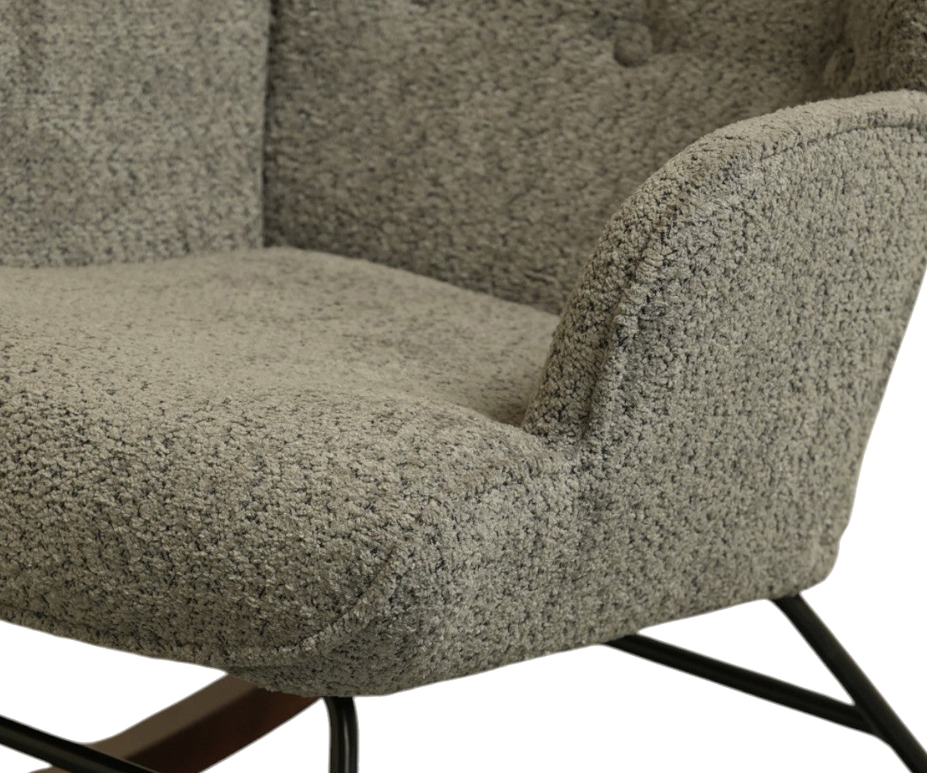 Solacing Boucle Rocking Chair