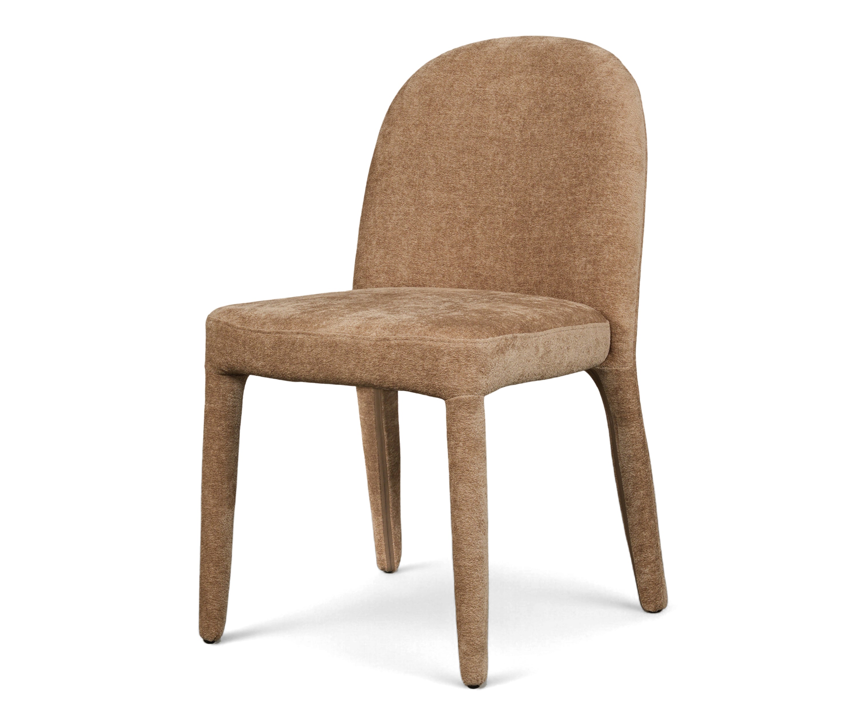 Upholstered Parsons Dining Chair in Camel