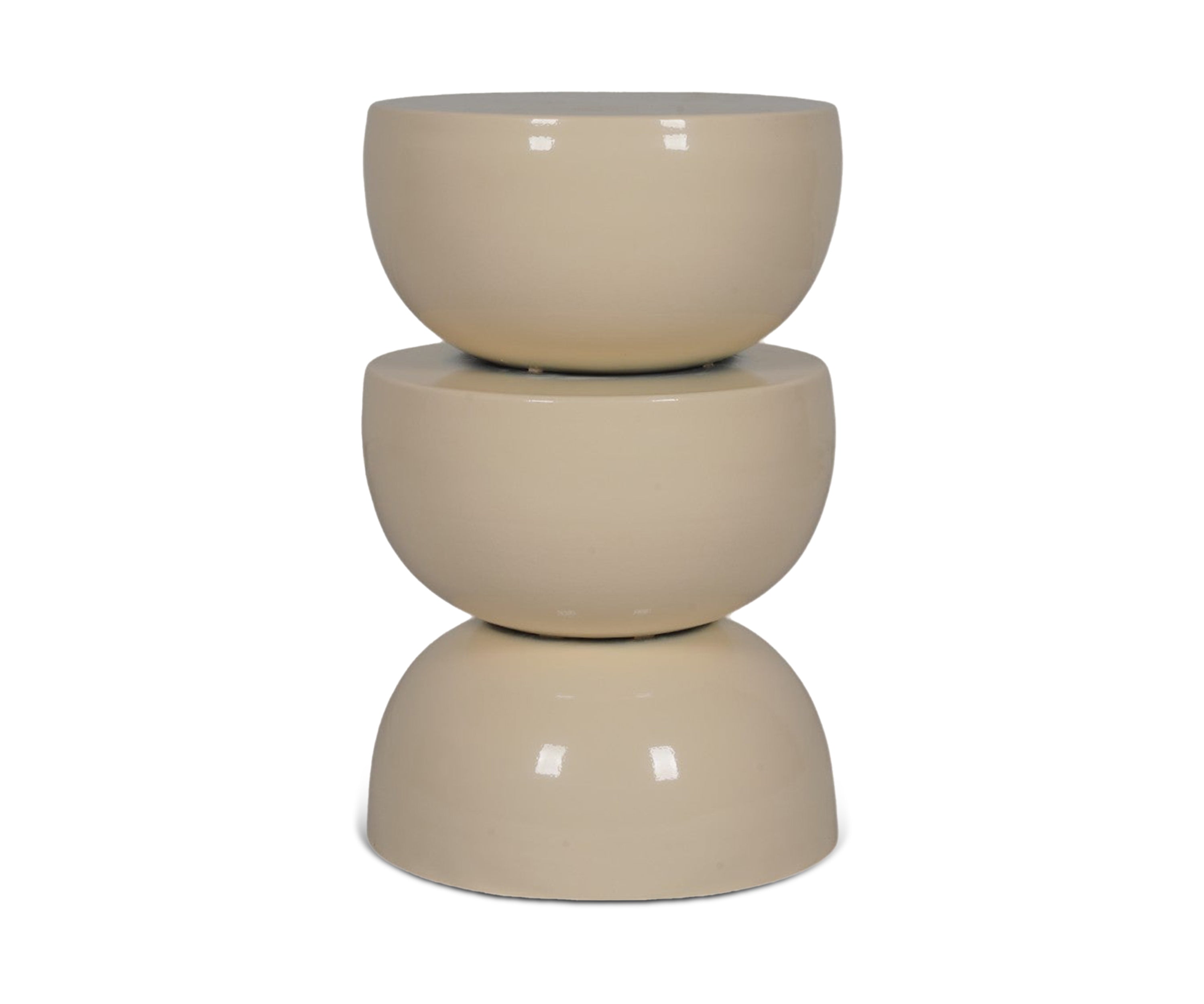 Supple Grace: Sculptural Tiered Side Table