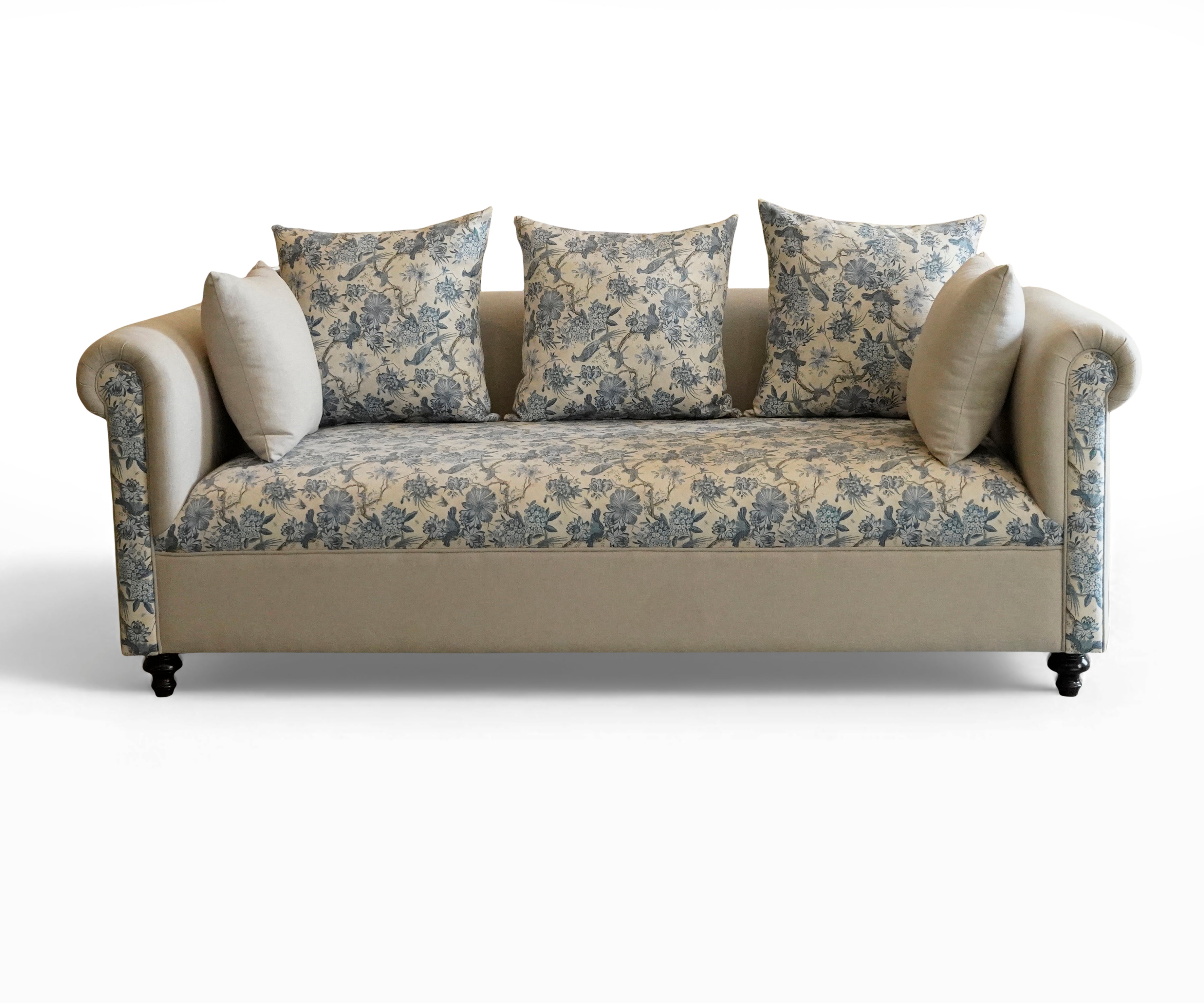 Fully Upholstered Printed Sofa