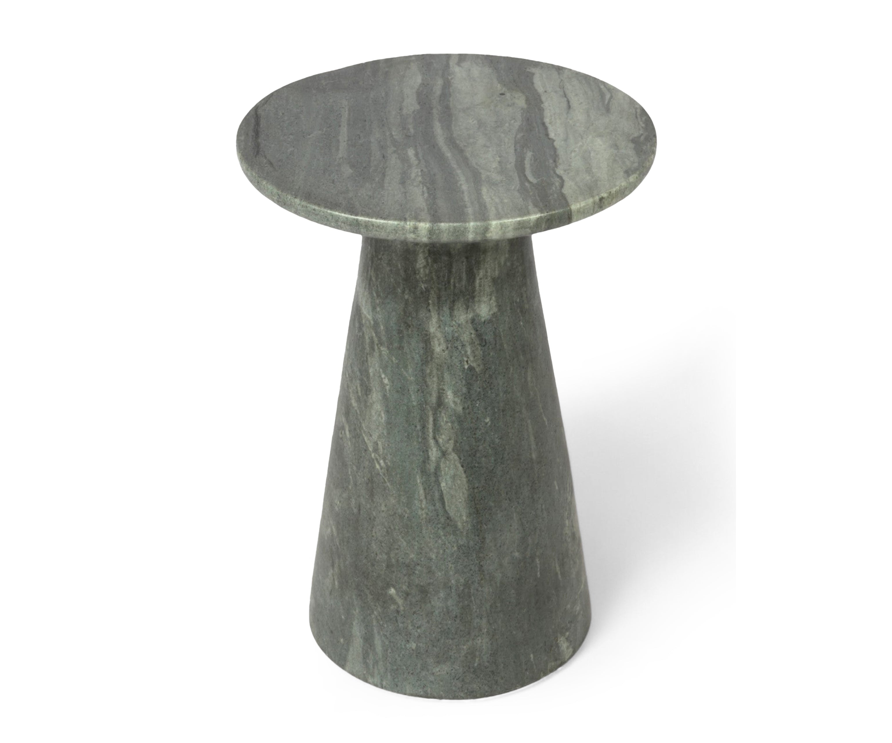 Hamilton Black Marble Round Side Table