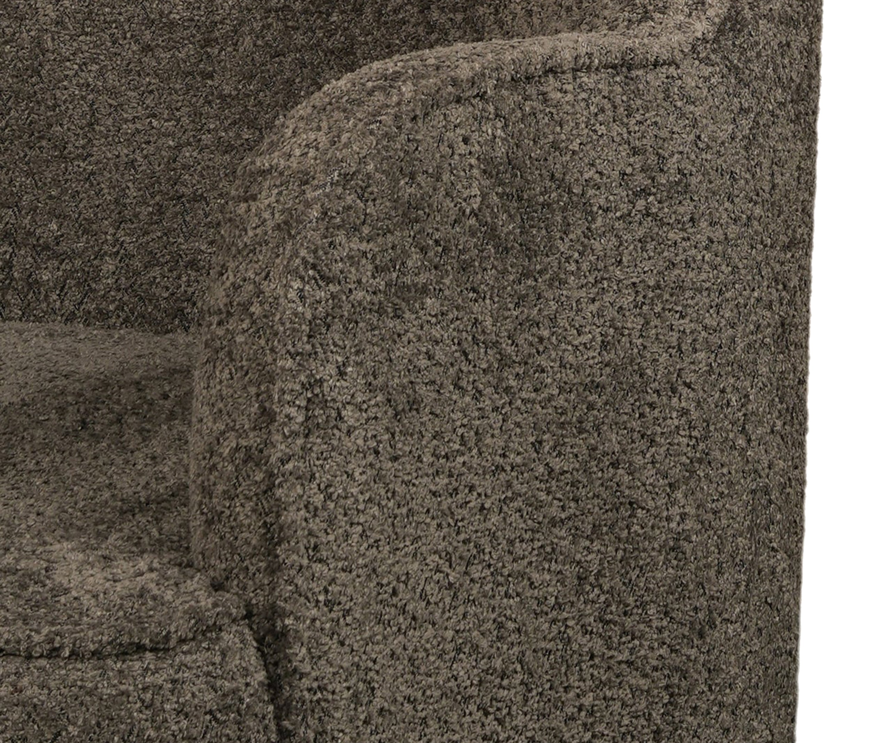 Modern Charcoal Upholstered Armchair with Metal Legs