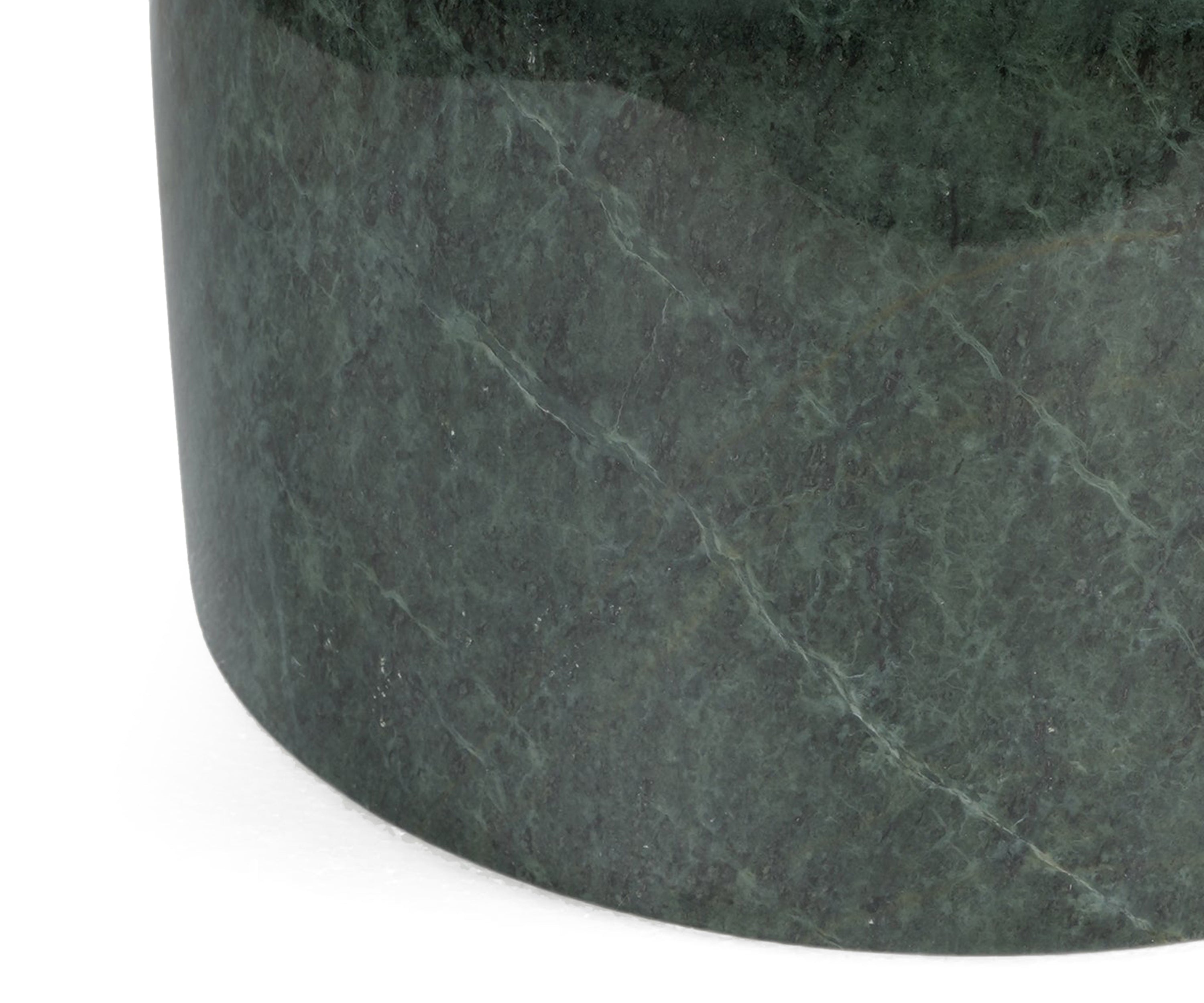 Sculptural Green Marble Accent Table