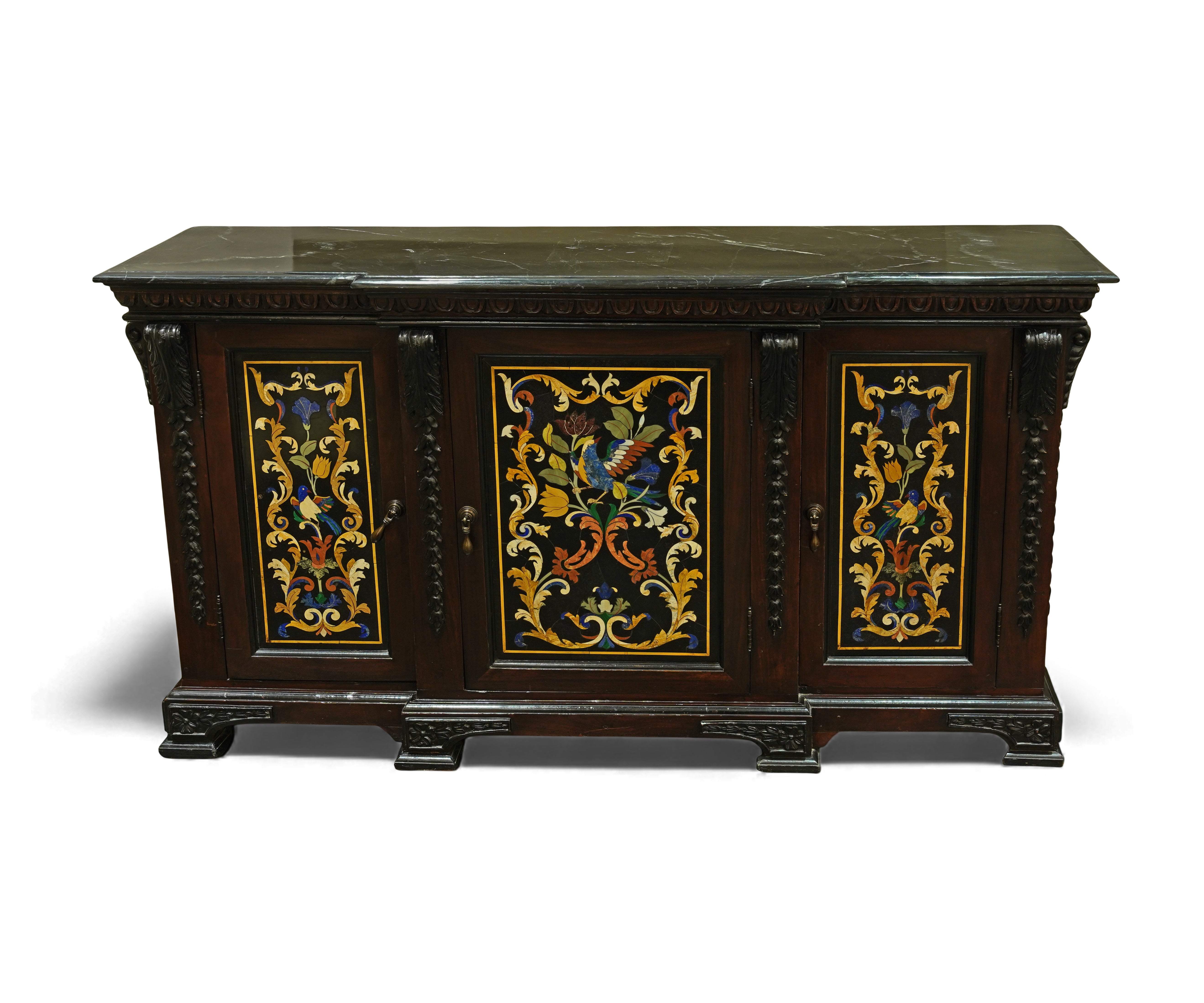 Semi Precious stone inlaid cabinet