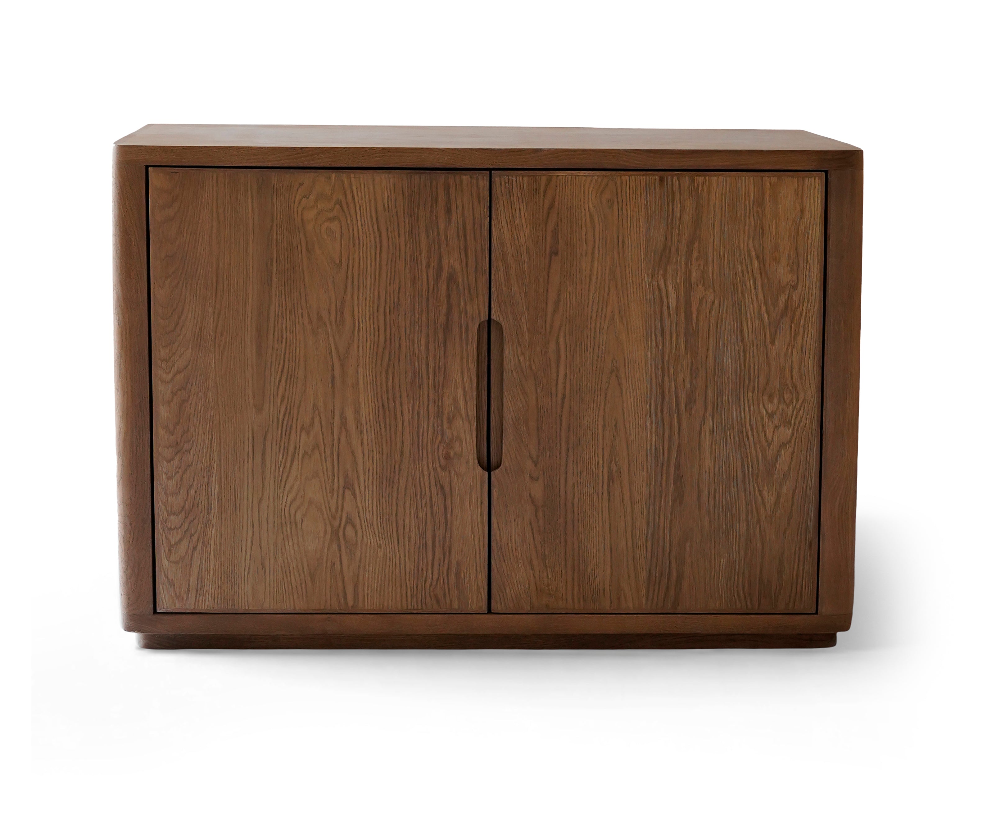 Breton Double Door Oak Wood Cabinet