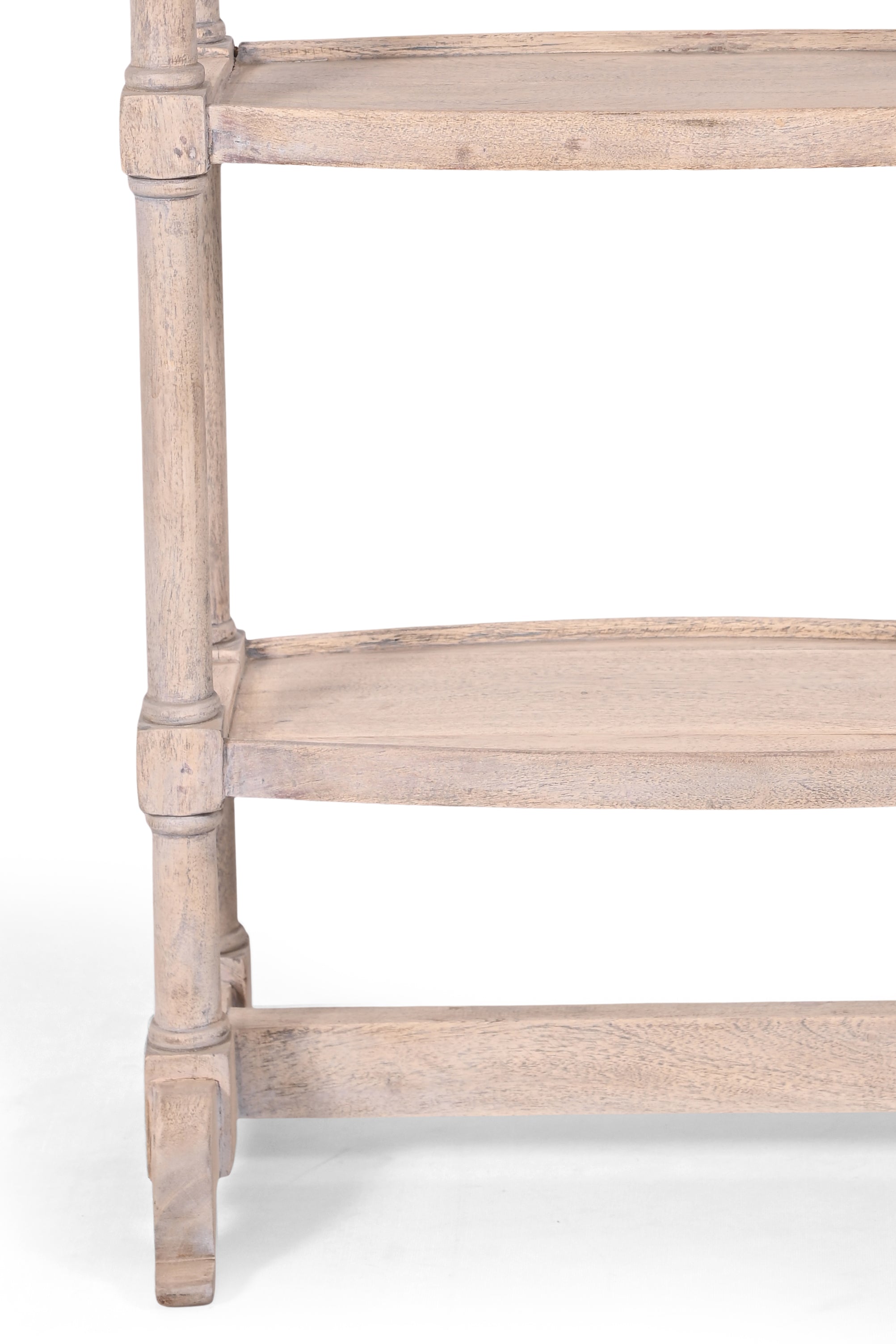 Wood 3-Tier Tray Top shelve