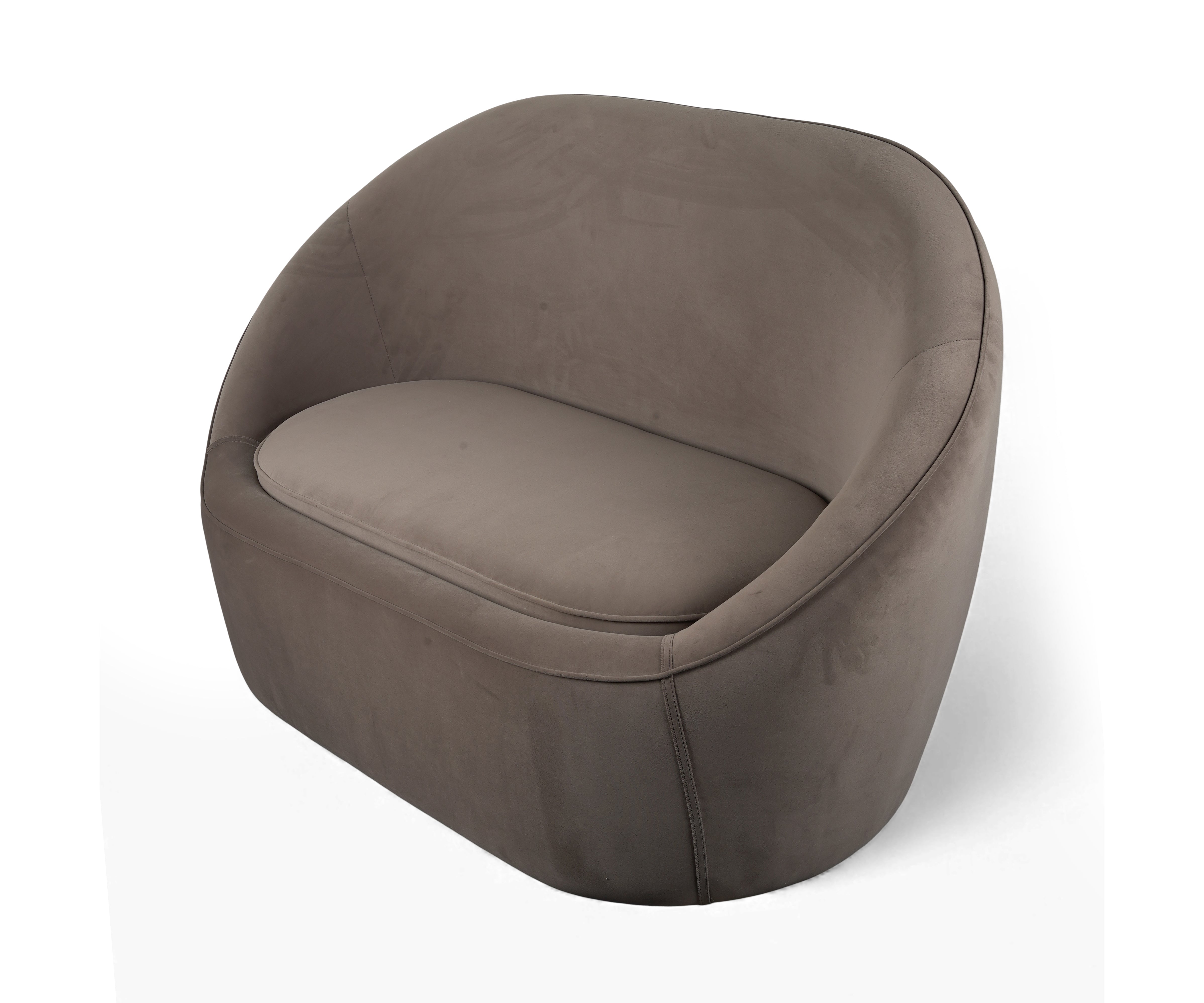 Velvet Opholstred Sofa