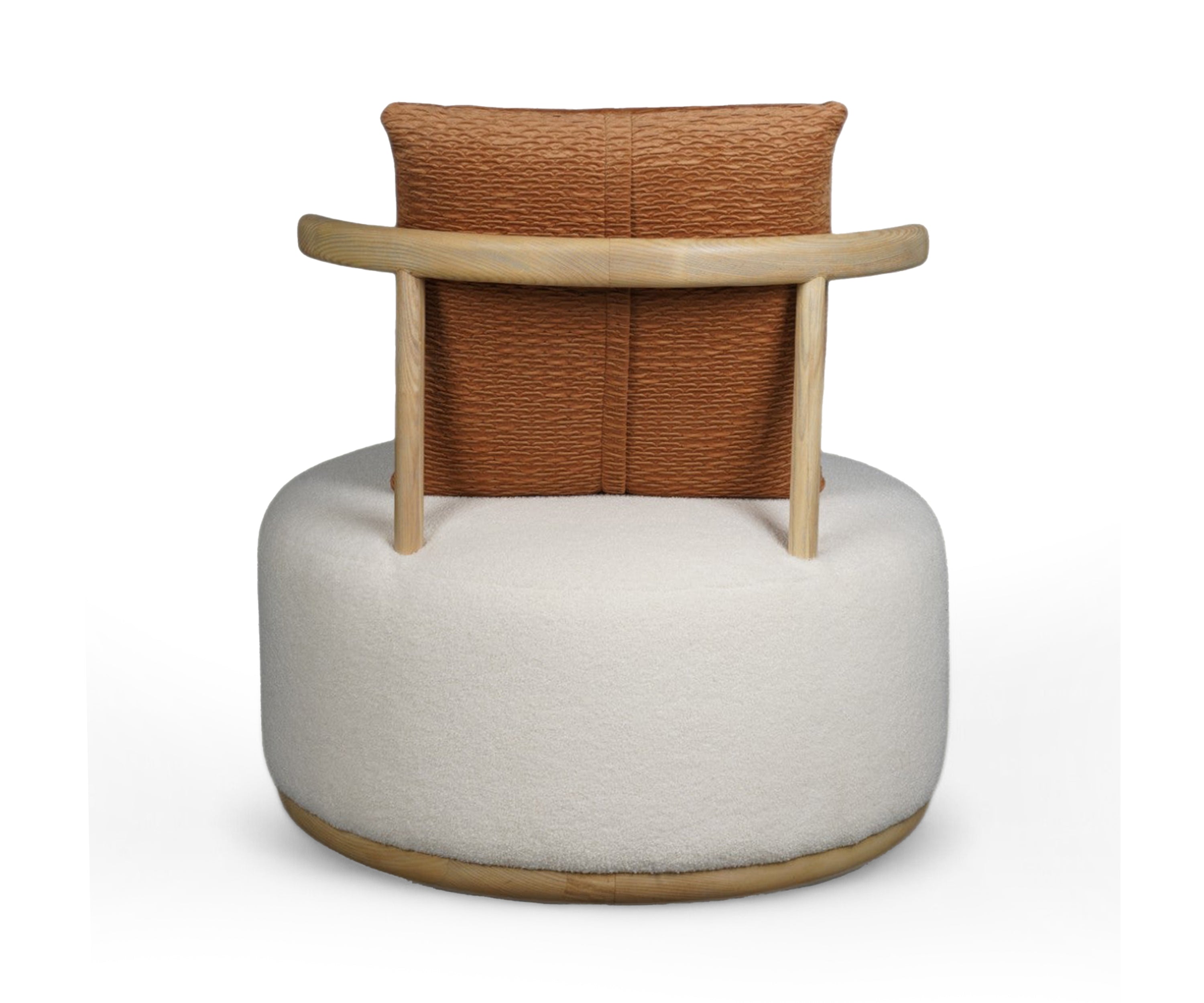 Foam Sponge Oak Armchair