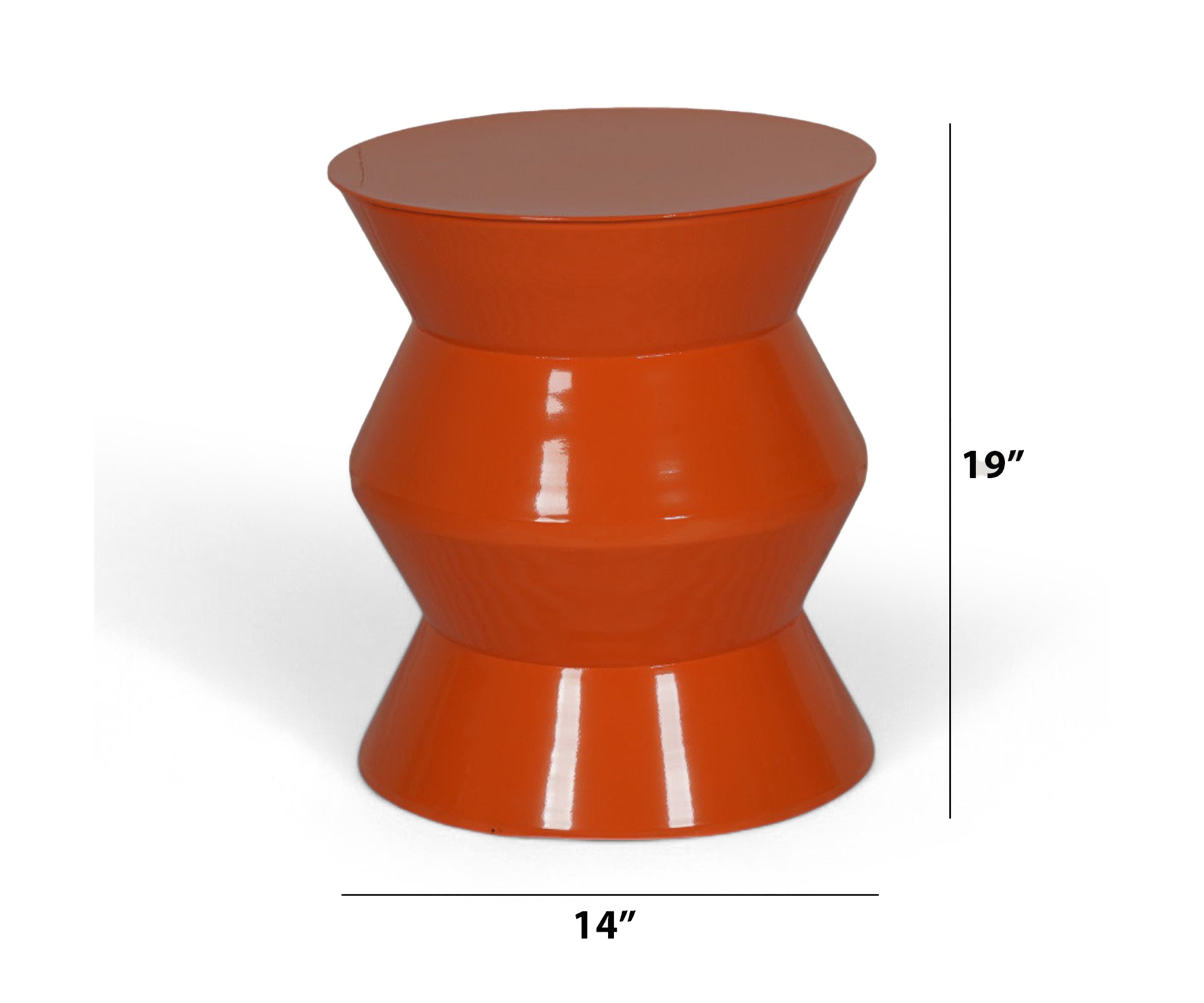 Zig Zag Tripod Side Table