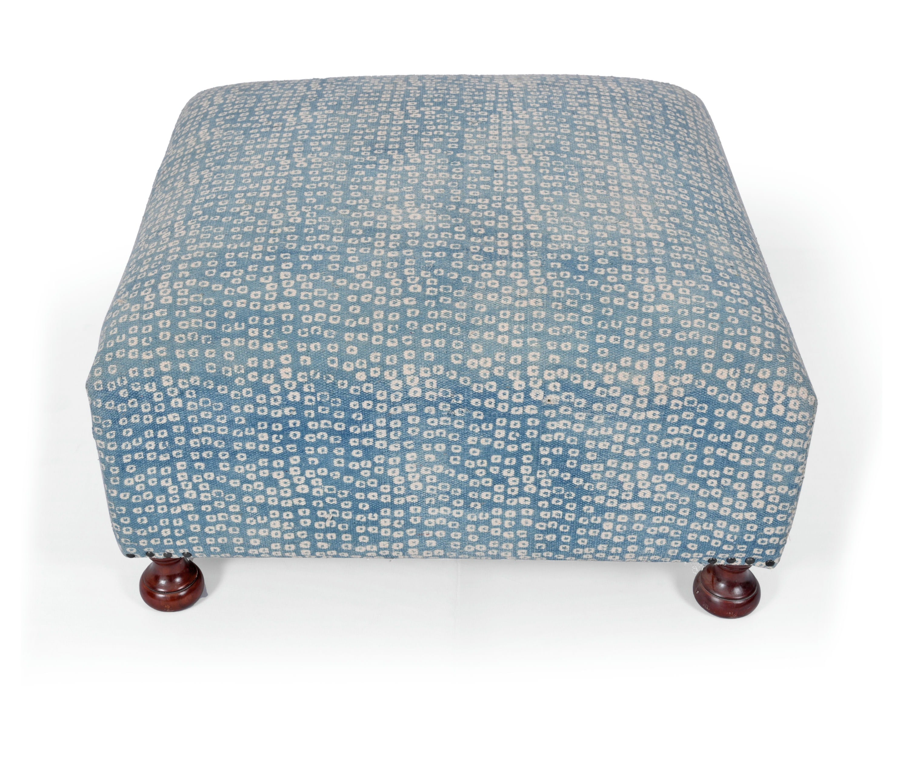 Dhurrie Upholstery Ottoman