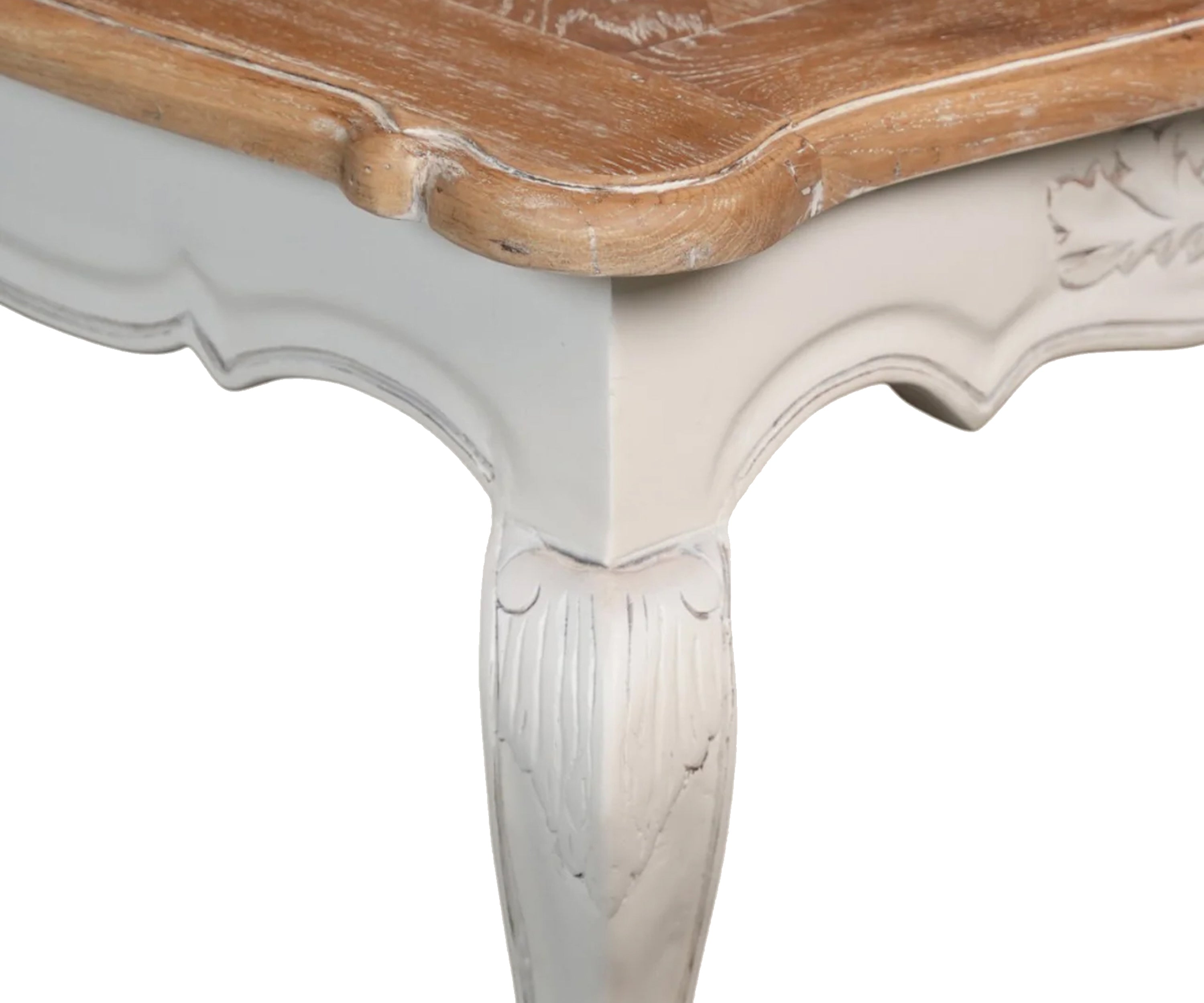 French carved parquet top table