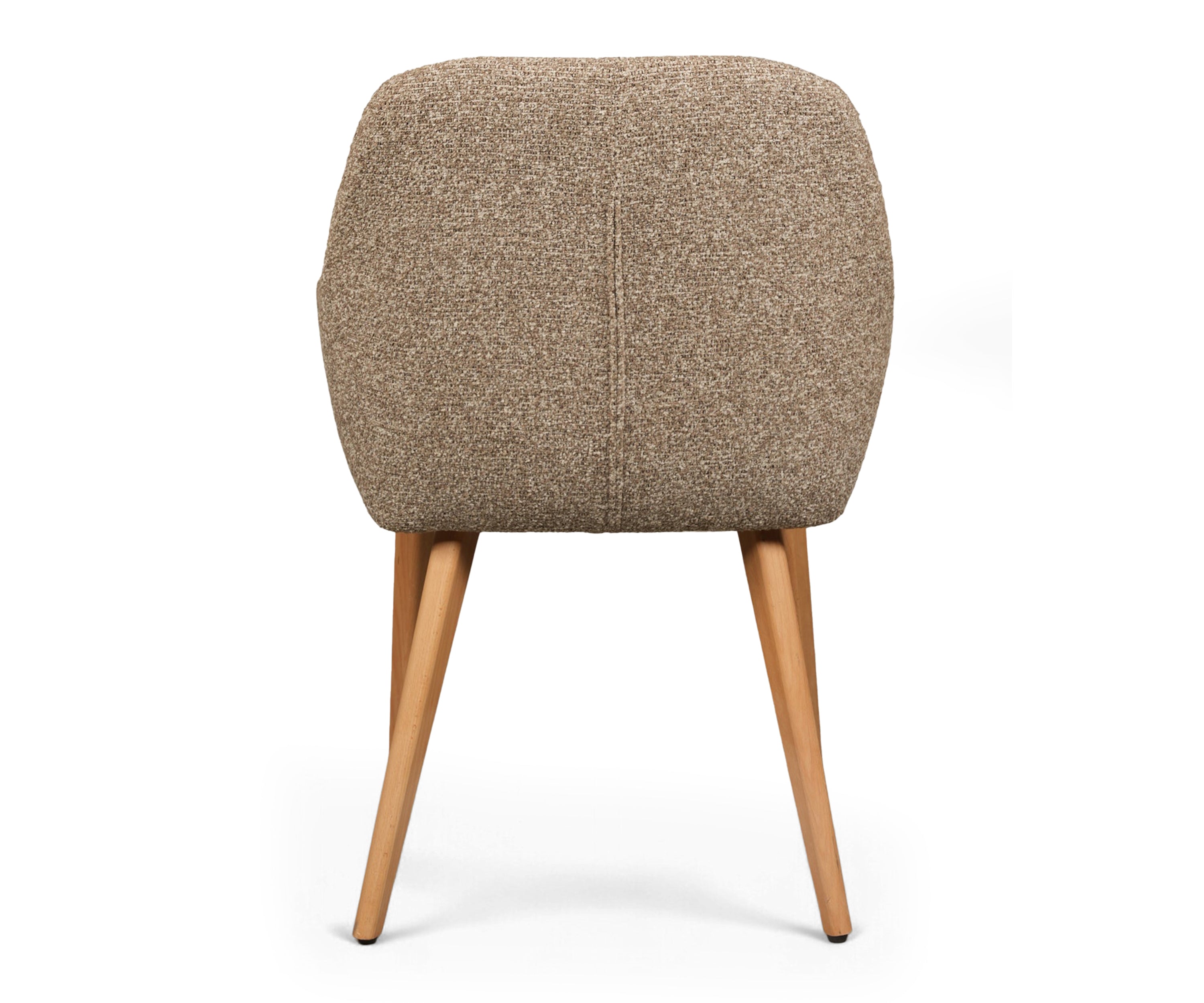 Mid-Century Modern Upholstered Armchair with Wooden Legs