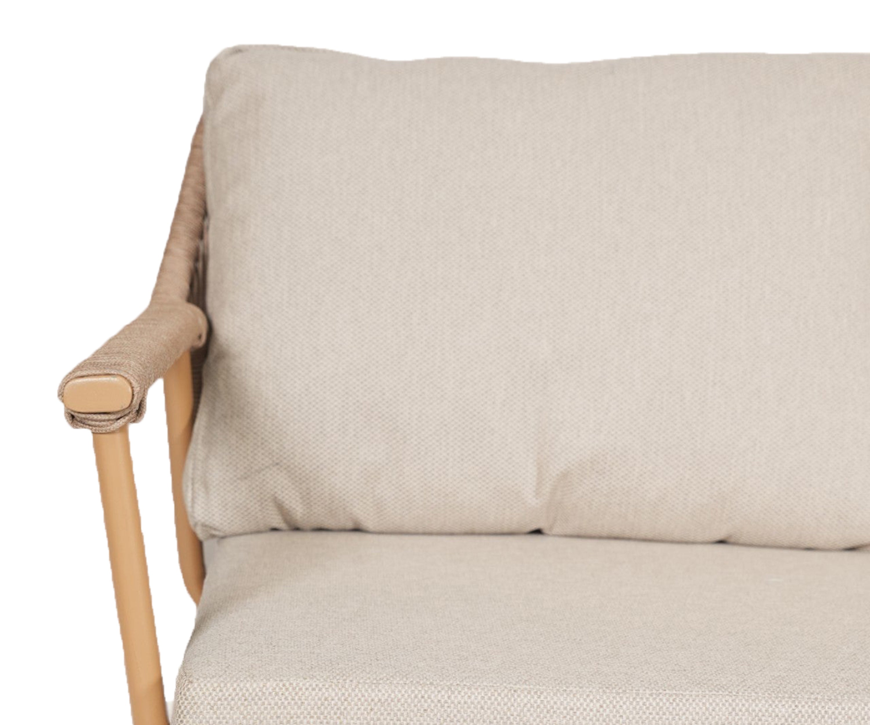 Savannah Two-Seater Metal with Nylon Rope Outdoor Sofa