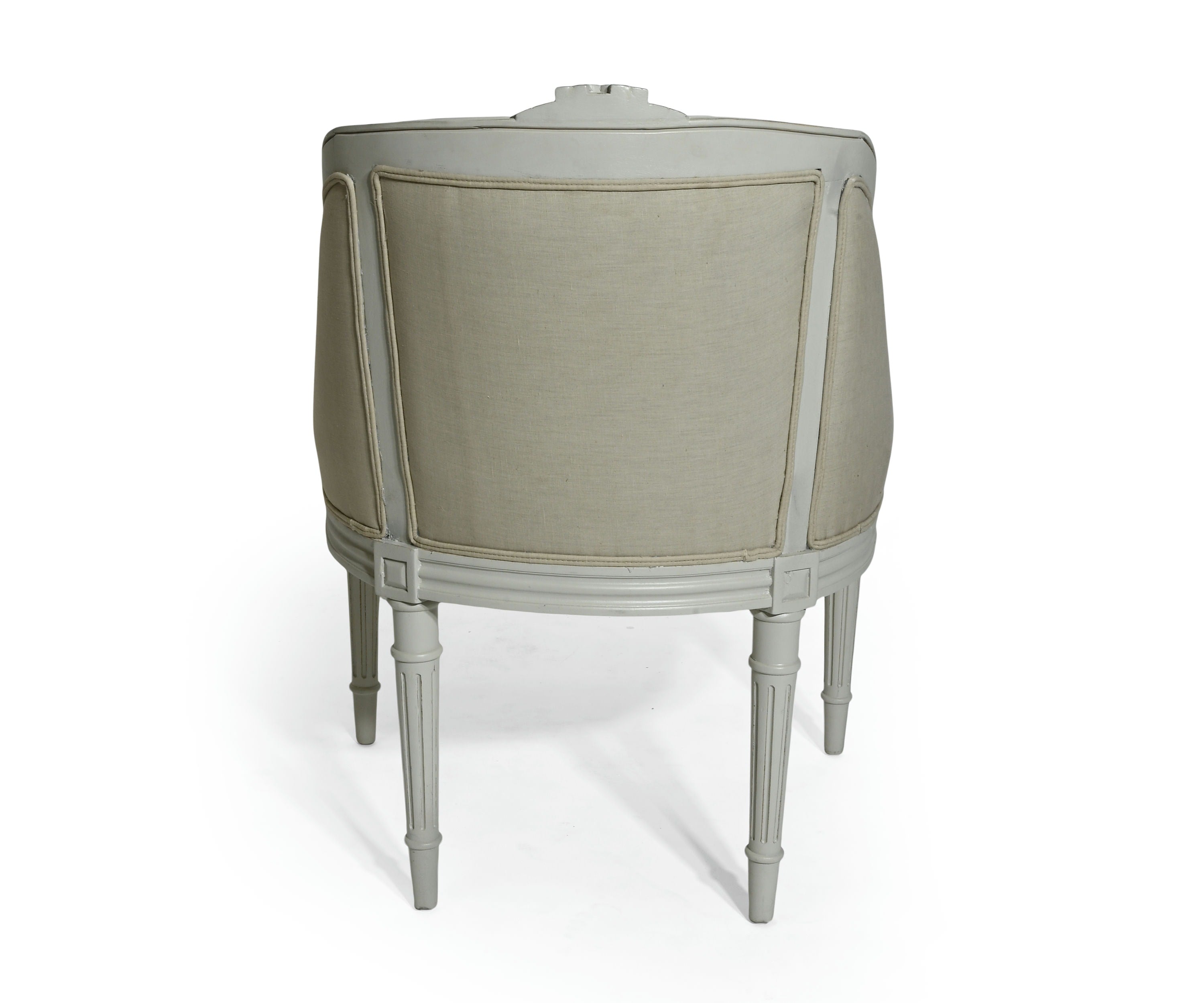 Upholstered Wooden Arm Chair