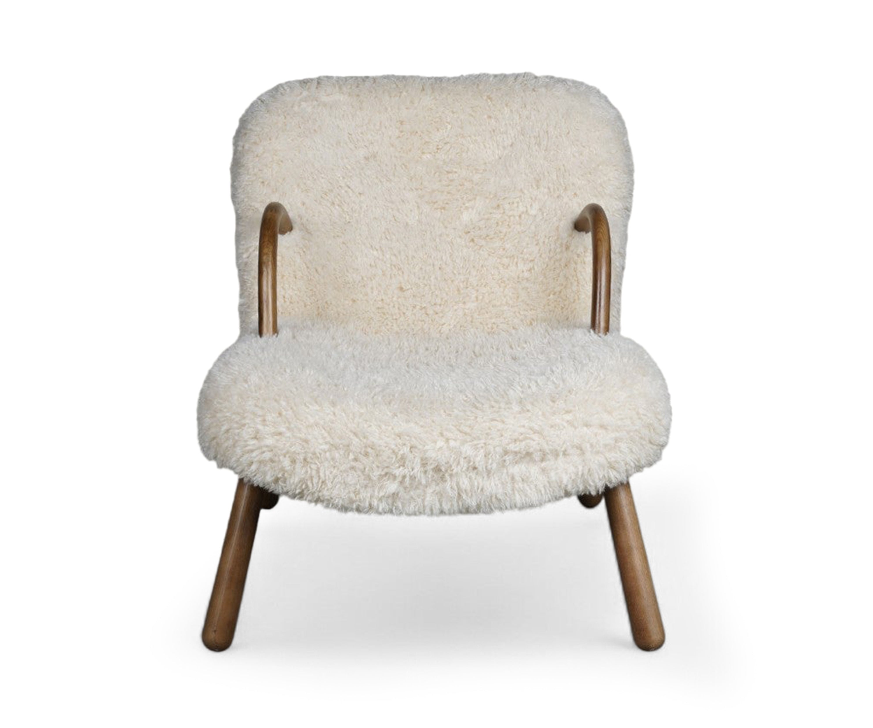 Scandi-Inspired Nordic Minimalist Bouclé Armchair