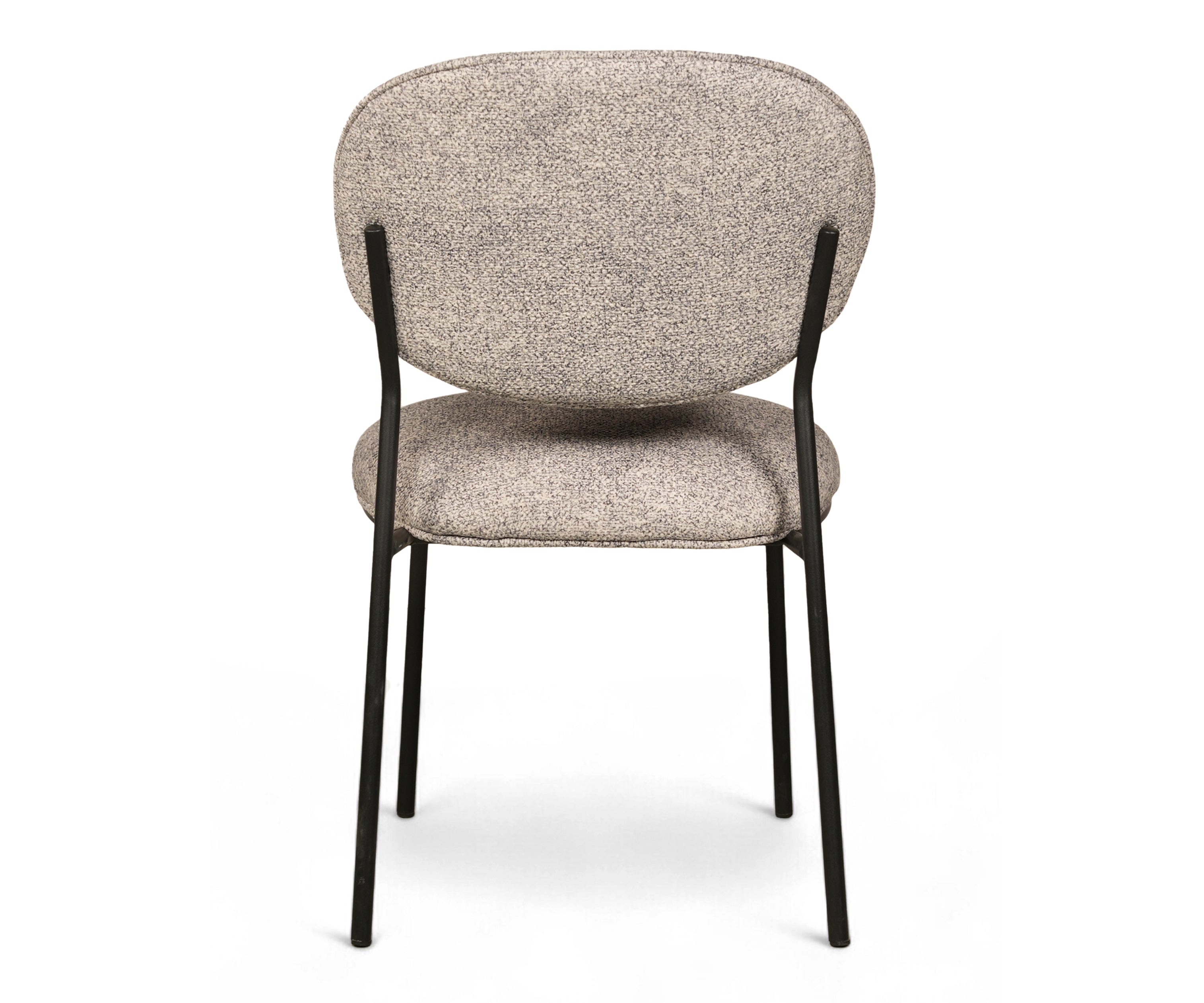 Modern Upholstered Metal Frame Dining Chair