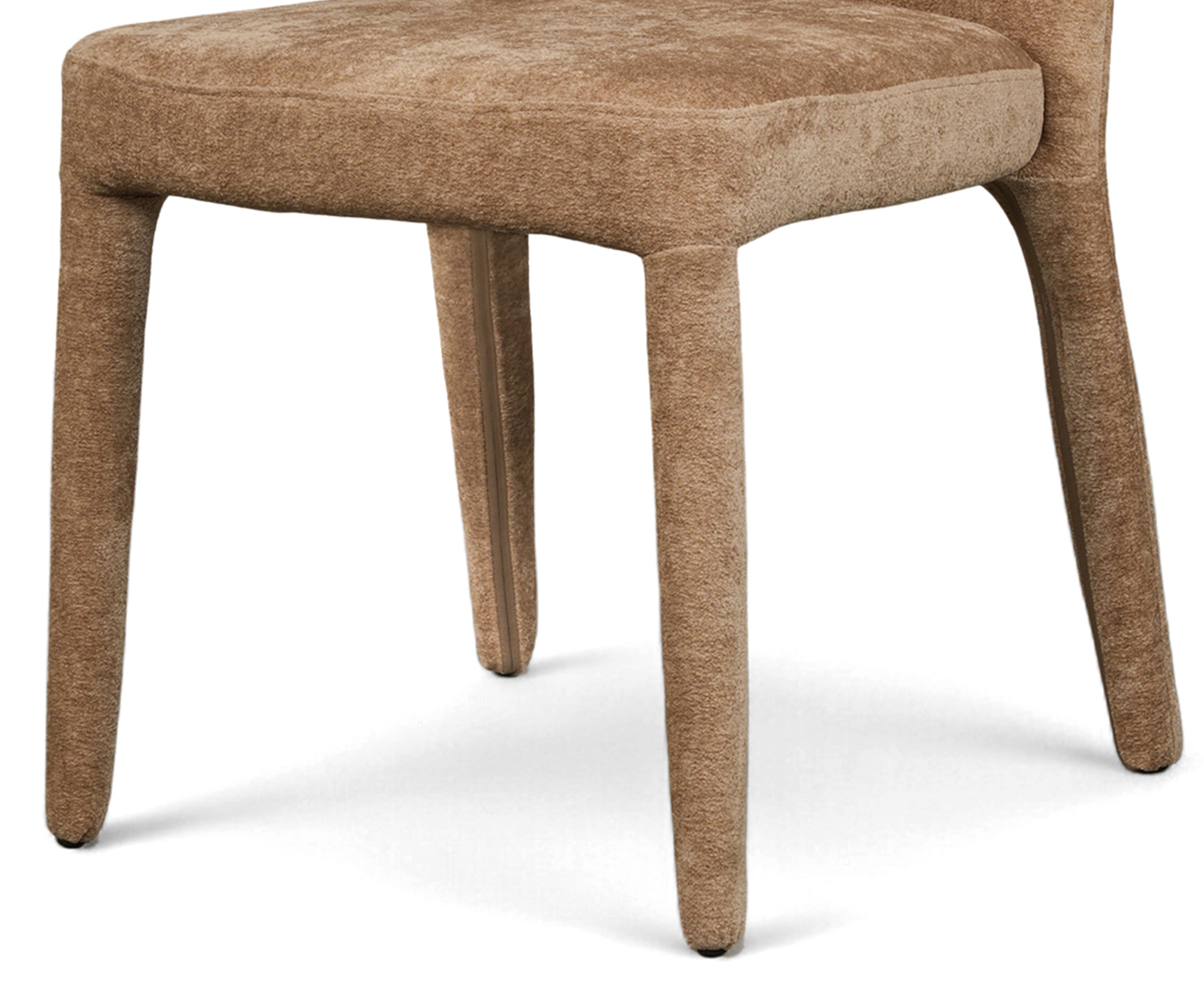 Upholstered Parsons Dining Chair in Camel