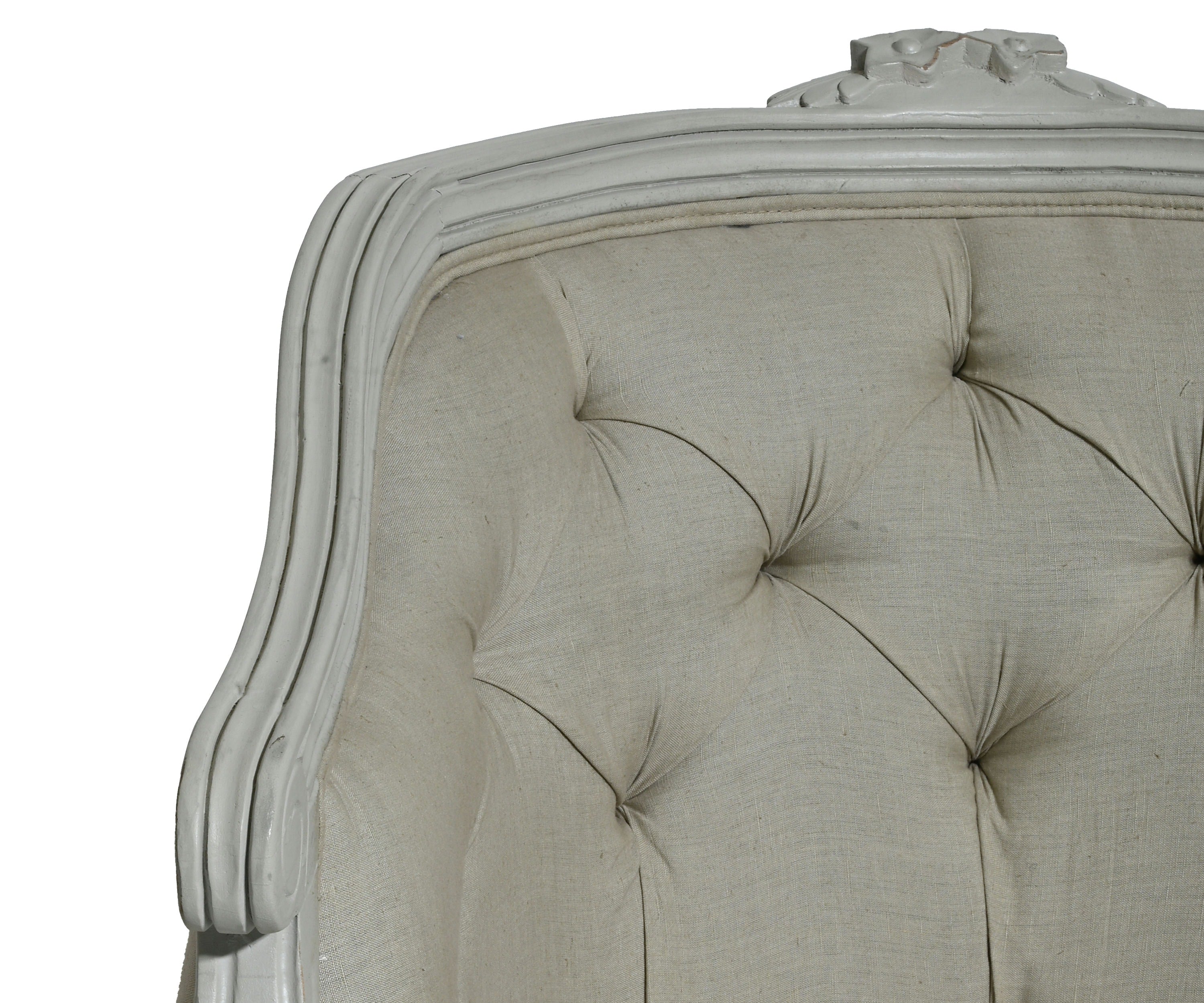Upholstered Wooden Arm Chair